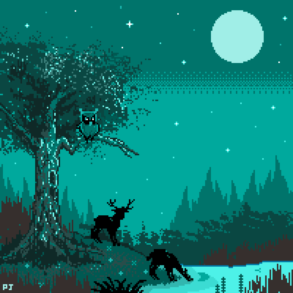 1000x1000 Moonrise (2). GIFs - Behance