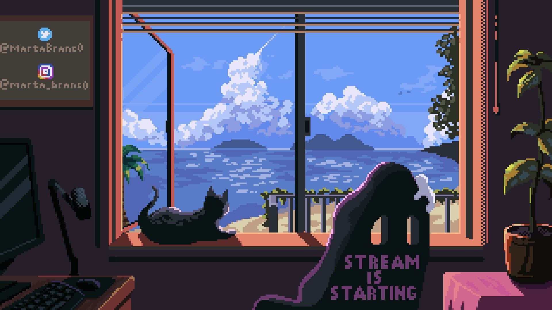 1920x1080 Pixel Art Journey on X: Animated