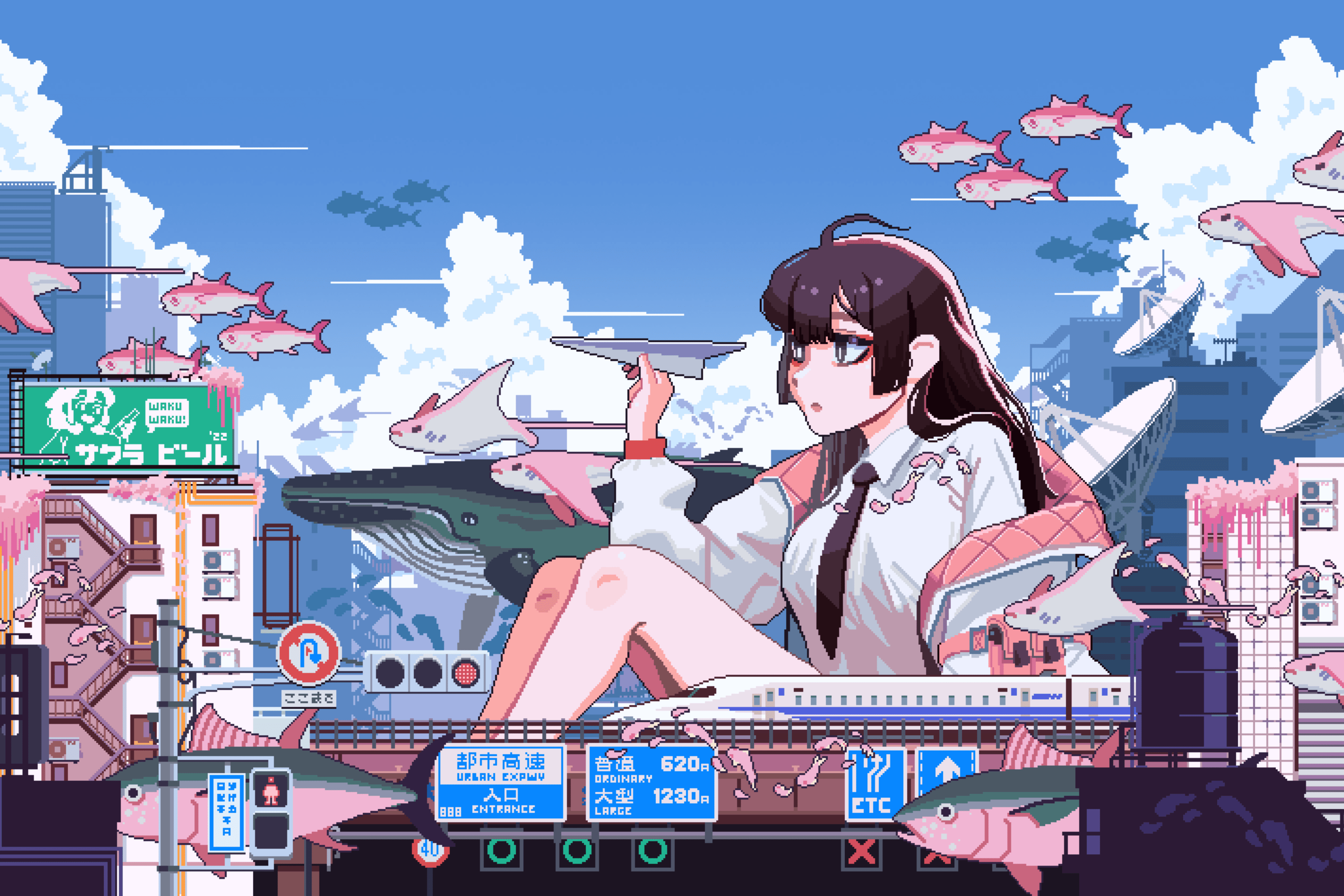 3000x2000 Animated Pixel Art