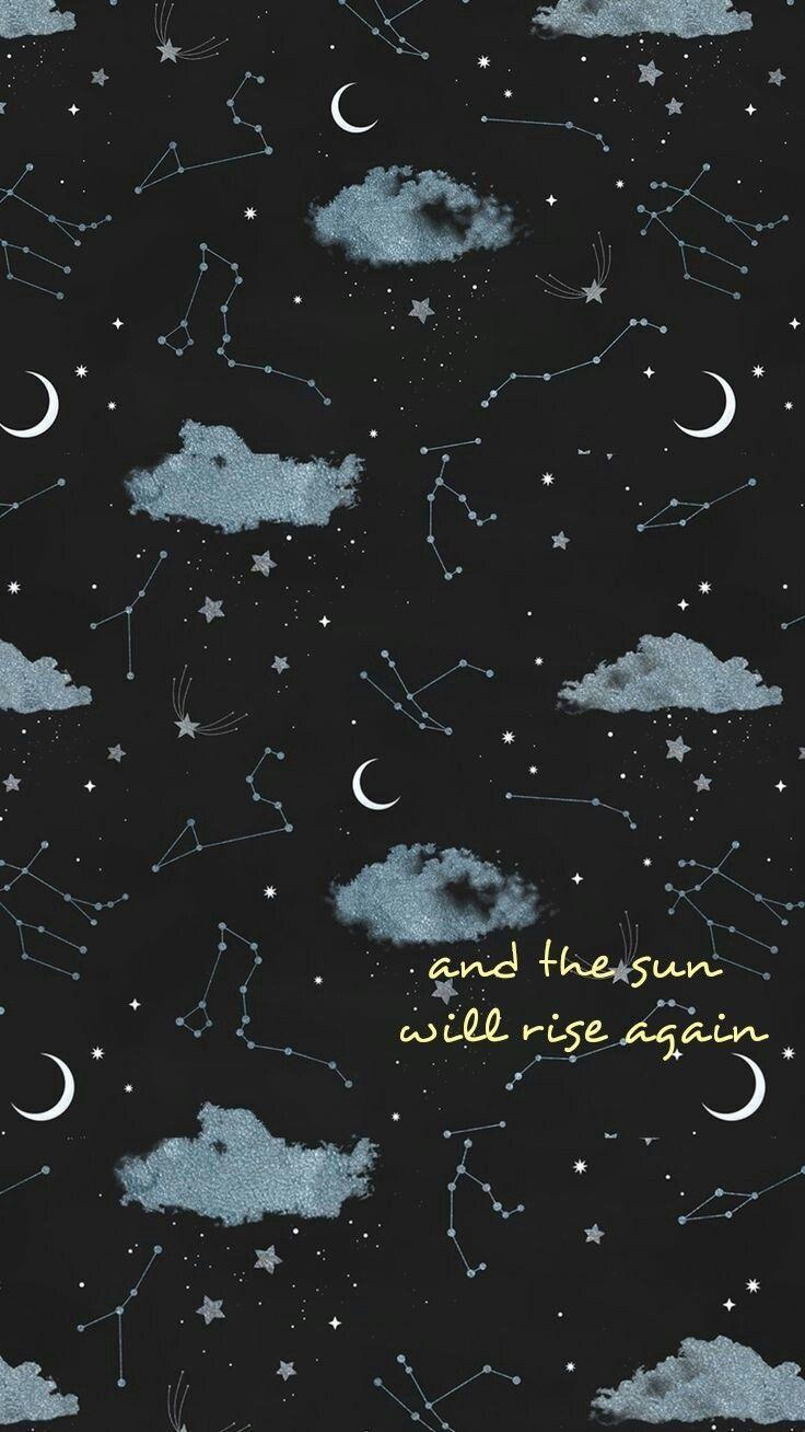 736x1308 Dream. Night sky wallpaper, Moon