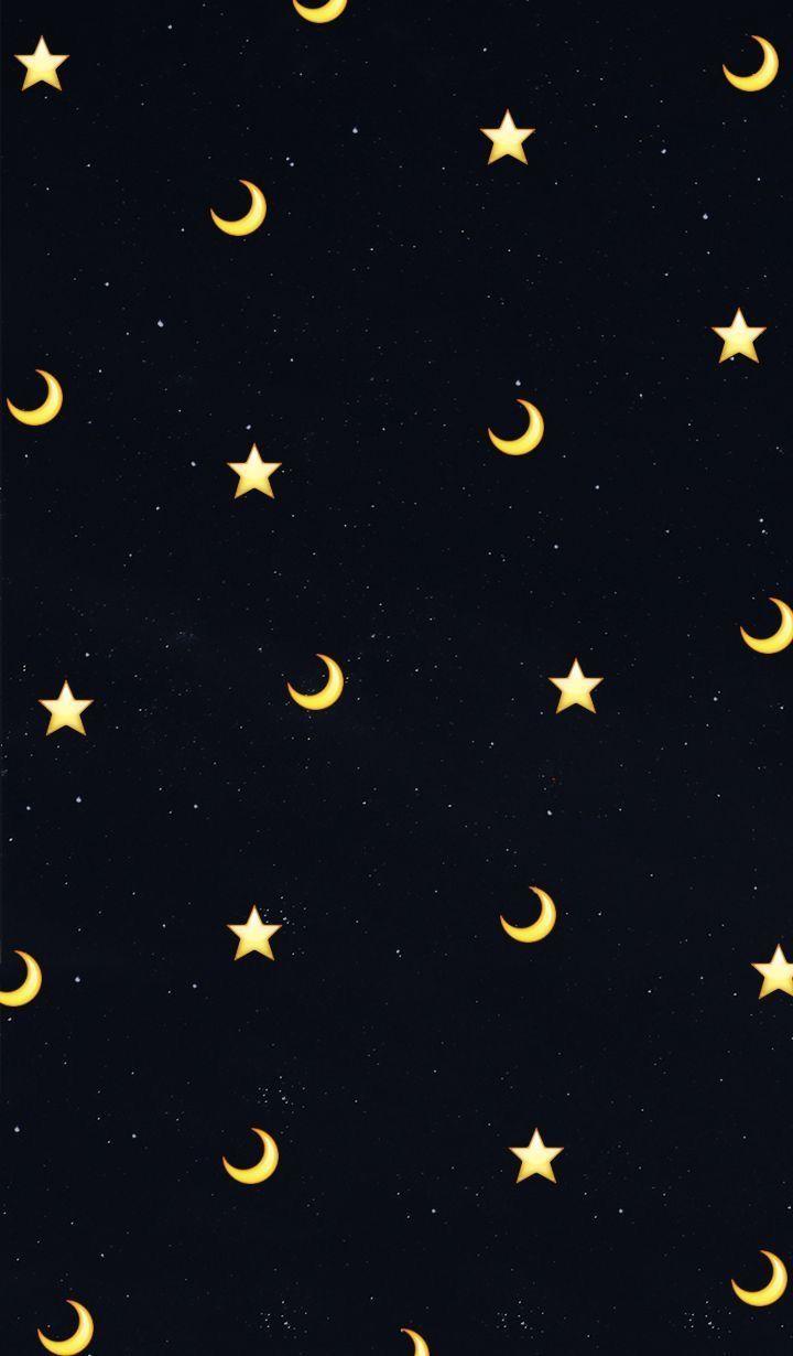 720x1230 Free download Moon and star phone background love in 2019