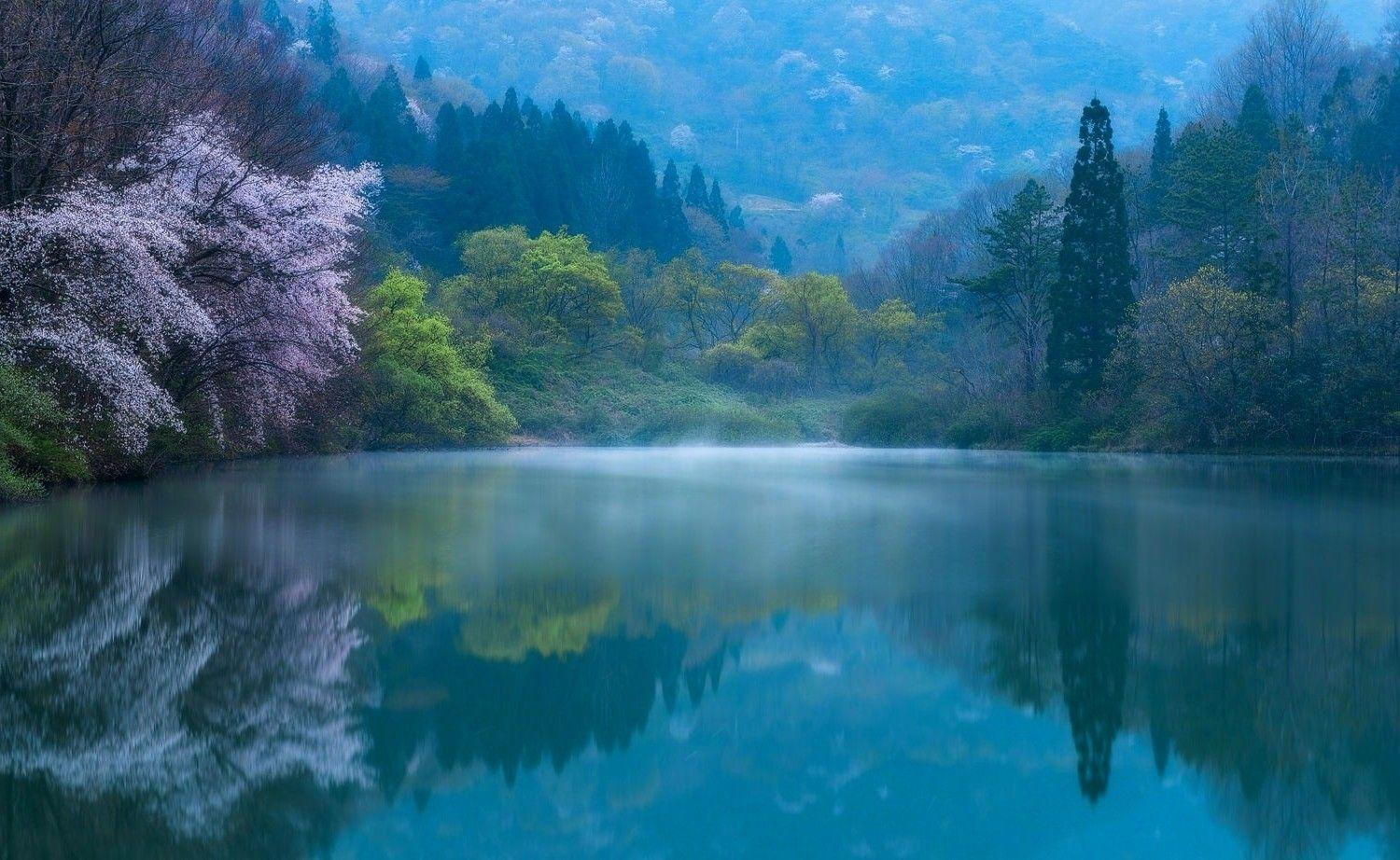 1500x922 Korean Nature Wallpaper.Lake In South Korea Wallpaper
