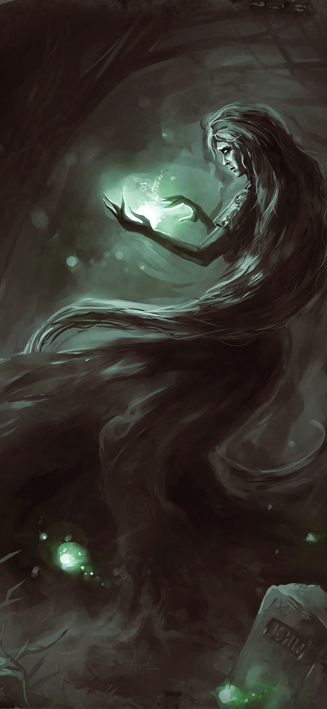 1125x2436 Download 1125x2436 Sorcerer, Magic, Artwork Wallpaper