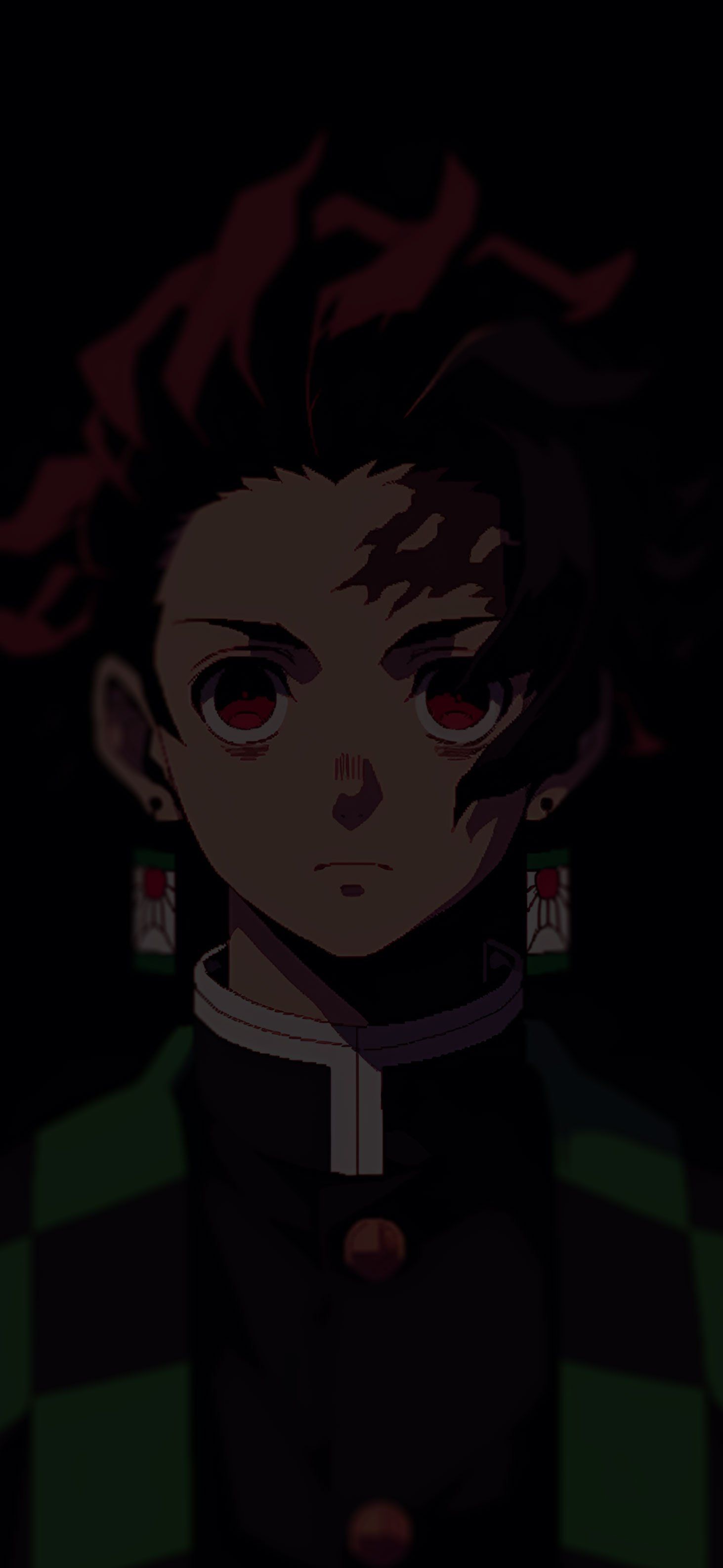 1463x3171 Demon Slayer Contemplative Tanjiro Kamado Wallpaper