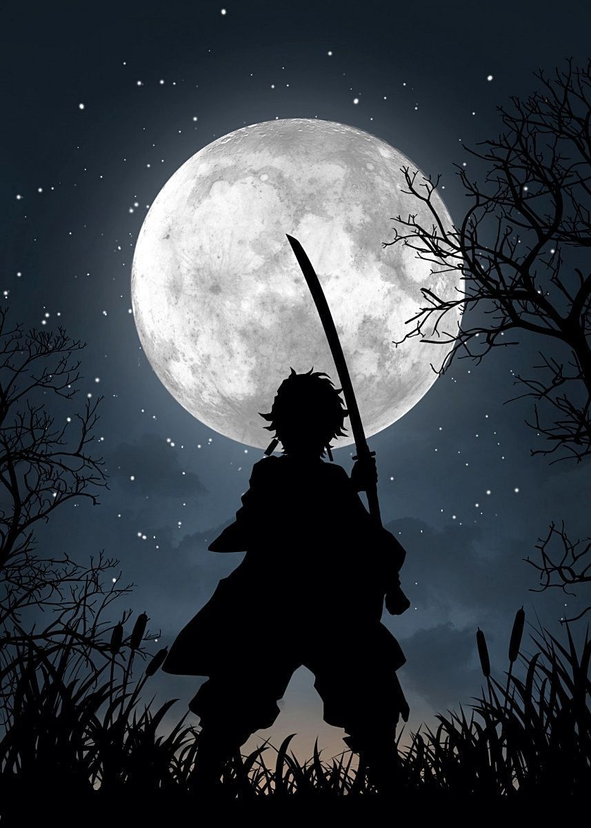857x1200 Tanjiro Dark Wallpaper