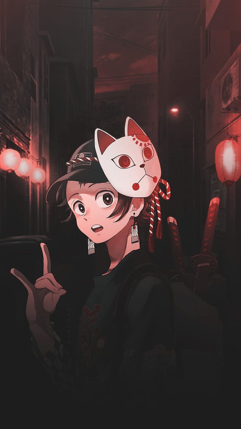 800x1422 HD tanjiro kamado kimetsunoyaiba