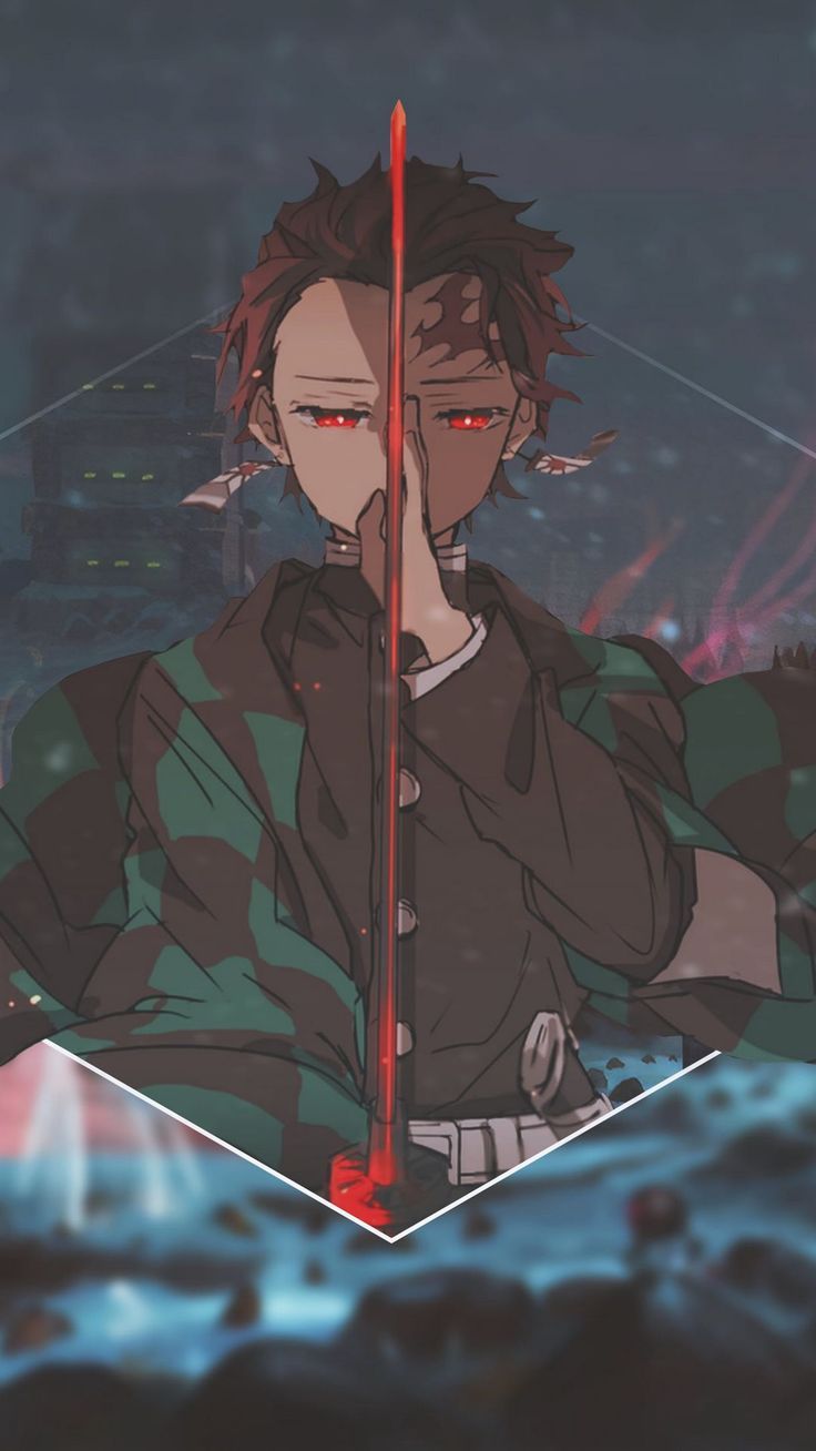 736x1308 Wallpaper tanjiro kamado, demon slayer