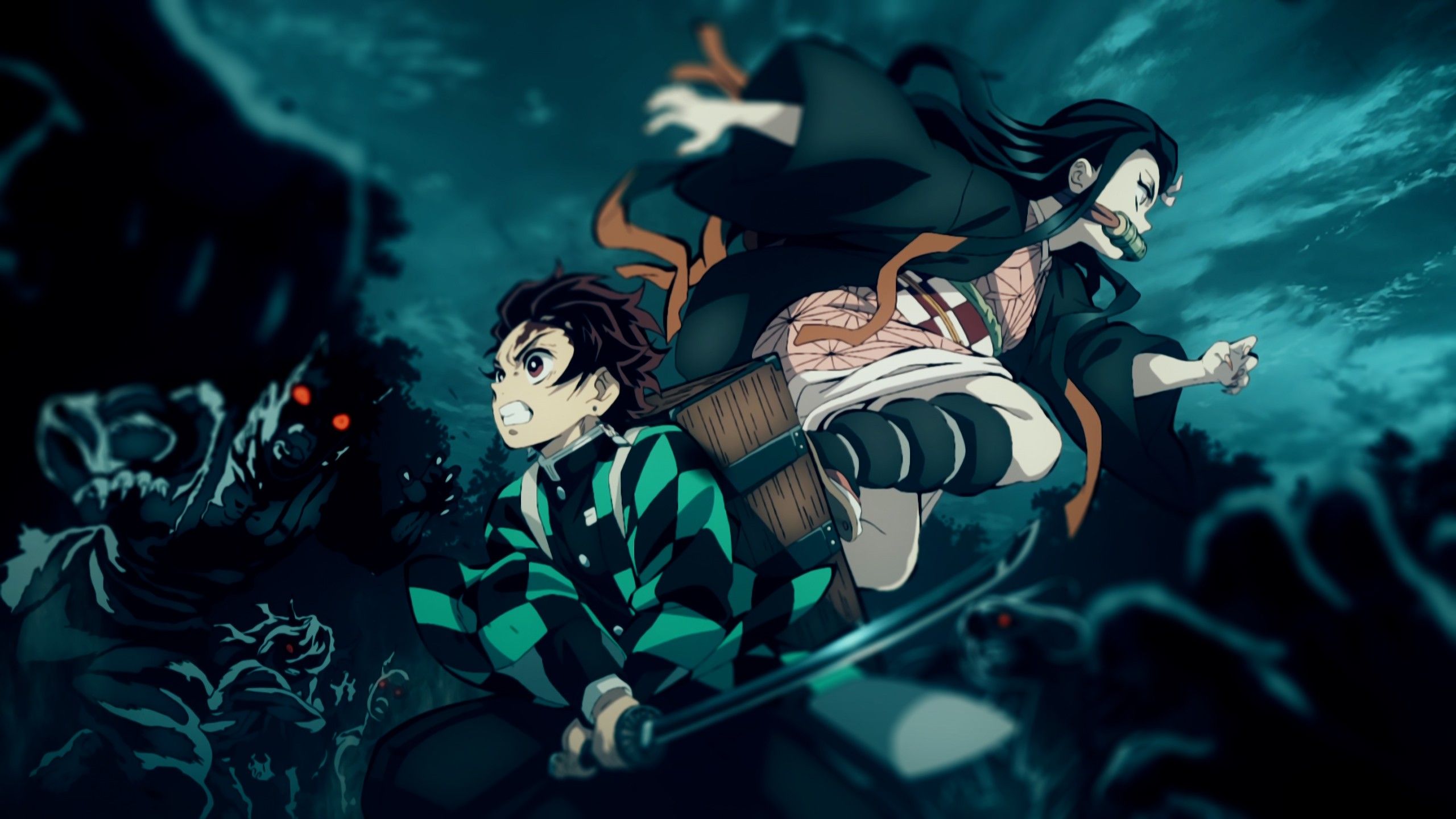 2560x1440 Demon Slayer Nezuko Kamado Tanjiro