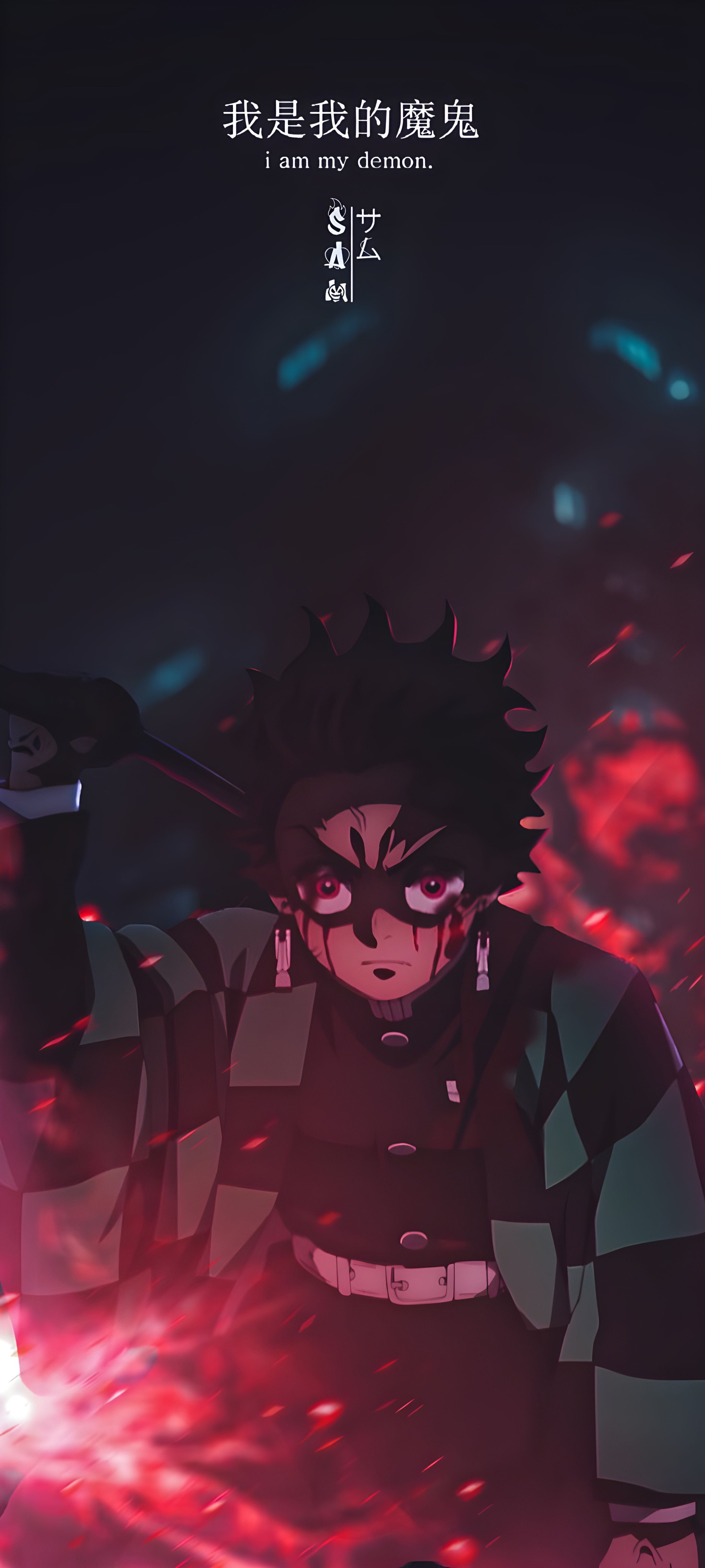2880x6400 Wallpaper Anime, Demon Slayer Aesthetic, Tanjiro Kamado, Nezuko Kamado, Demon Slayer Kimetsu no Yaiba, Background Free Image