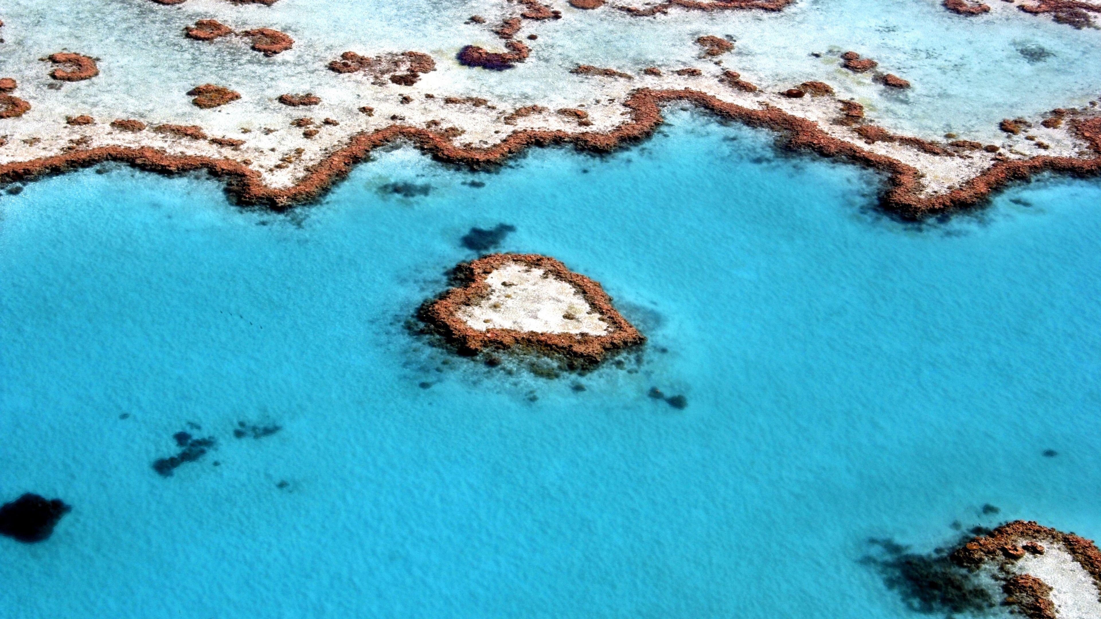 3840x2160 Wallpaper Great Barrier Reef, Coral reef, Queensland