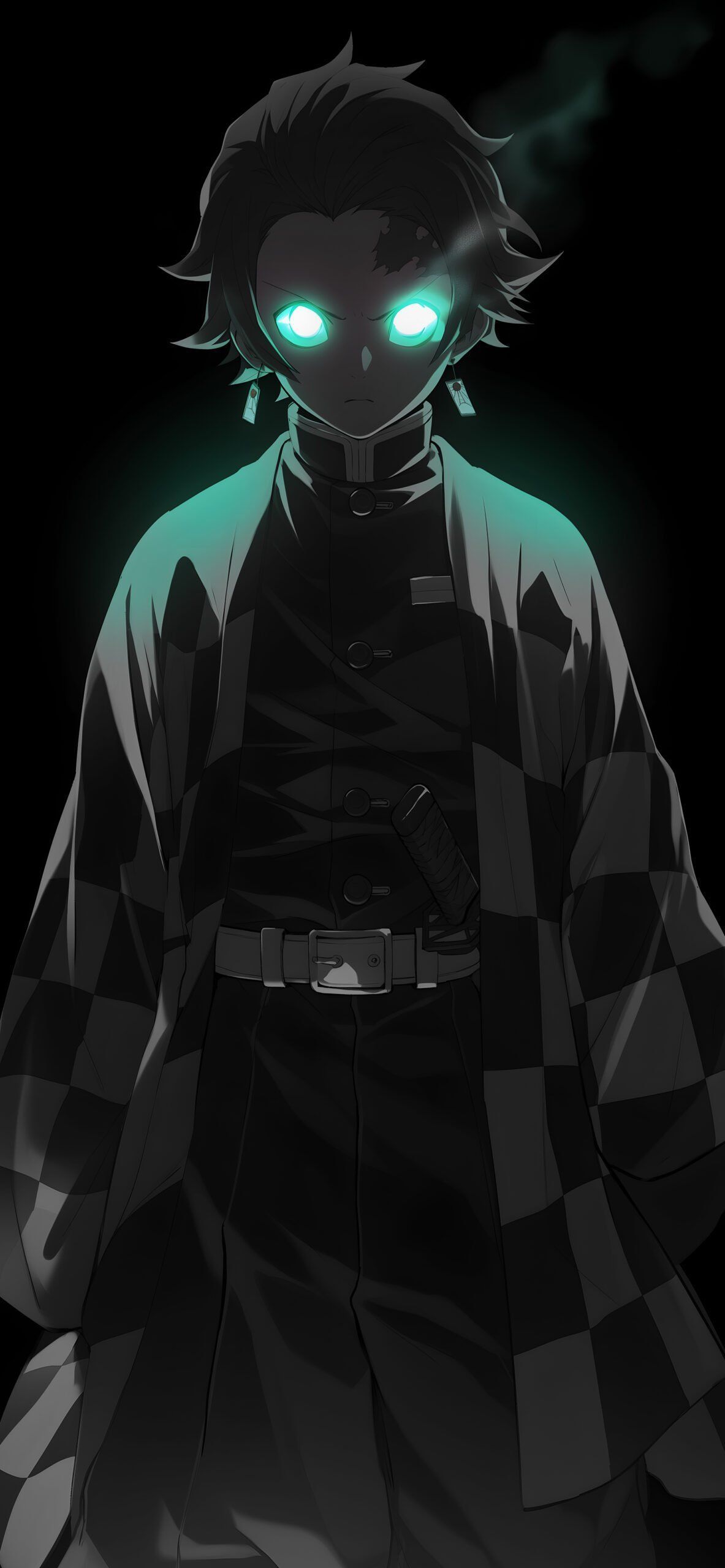 1183x2560 Tanjiro Glowing Eyes Wallpaper Slayer Wallpaper HD