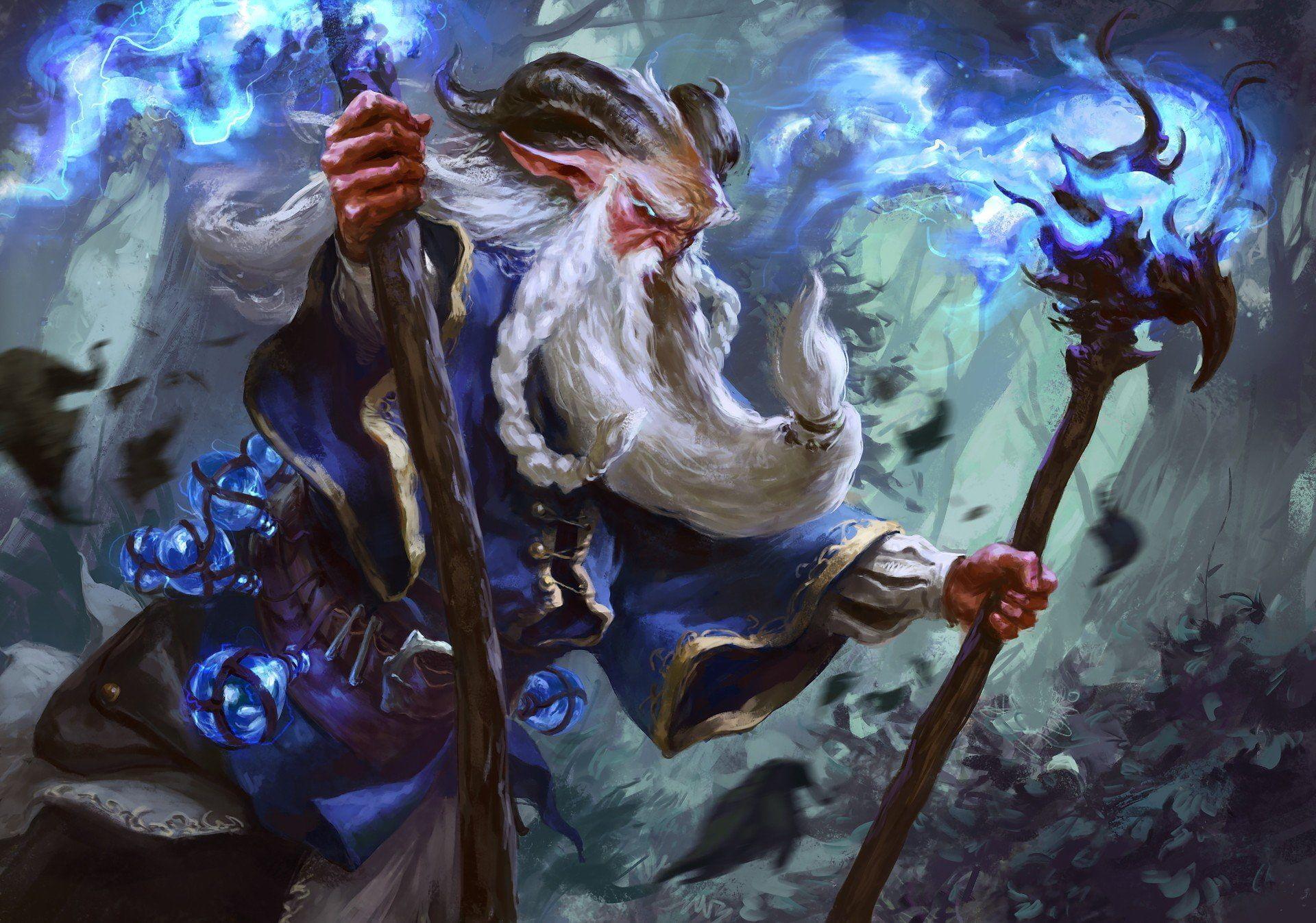 1920x1347 Fantasy art magic sorcerer 1080P, 2K, 4K, 5K HD wallpaper