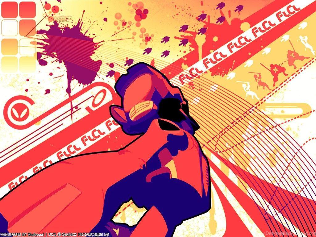 1024x768 Fooly Cooly Wallpaper By Gucciemann Desktop