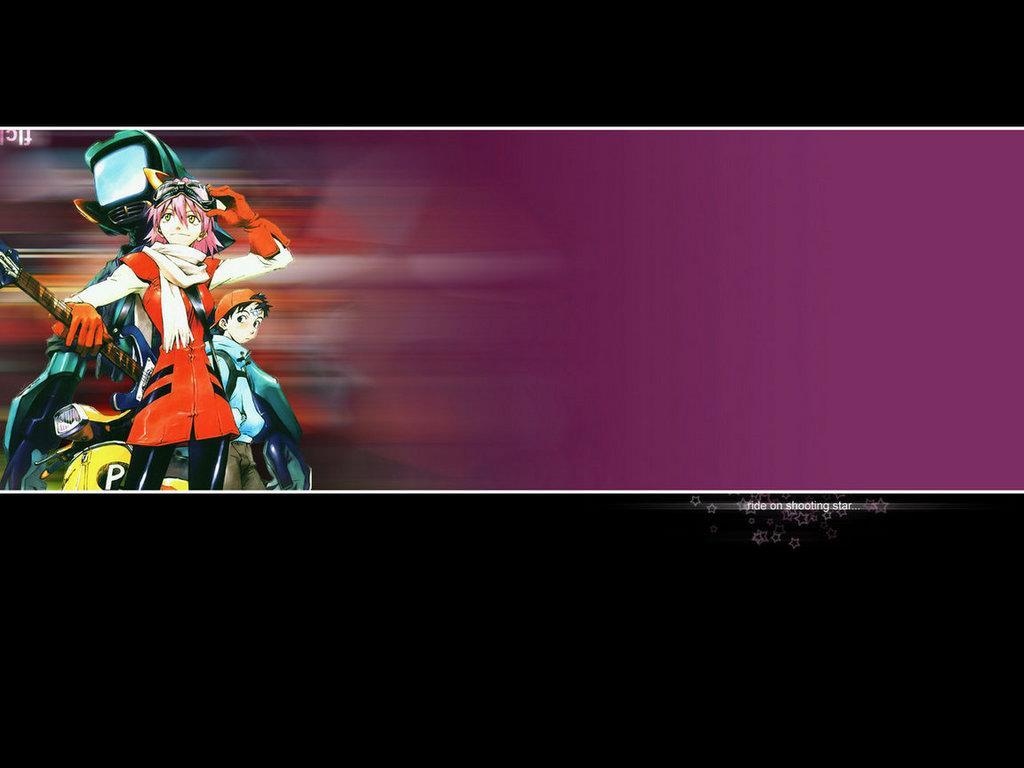 1024x768 Fooly Cooly Ride On Shooting Star Wallpaper, Download