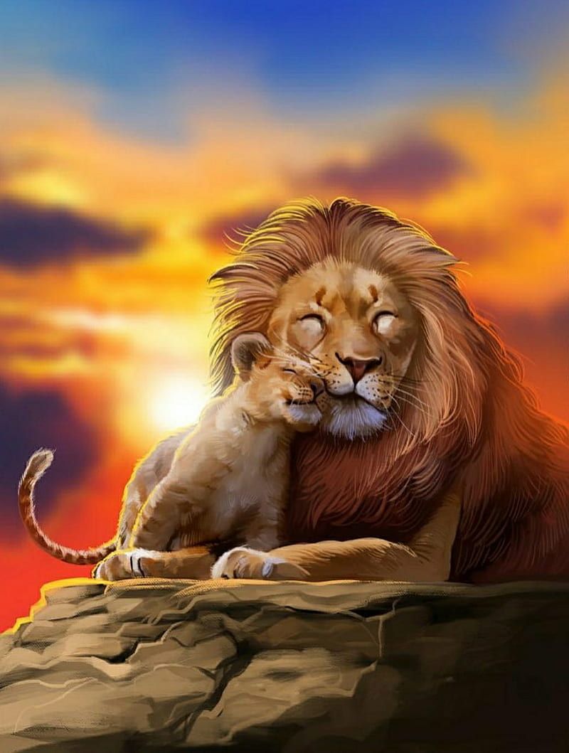 800x1059 Lion King, disney, mufasa, simba