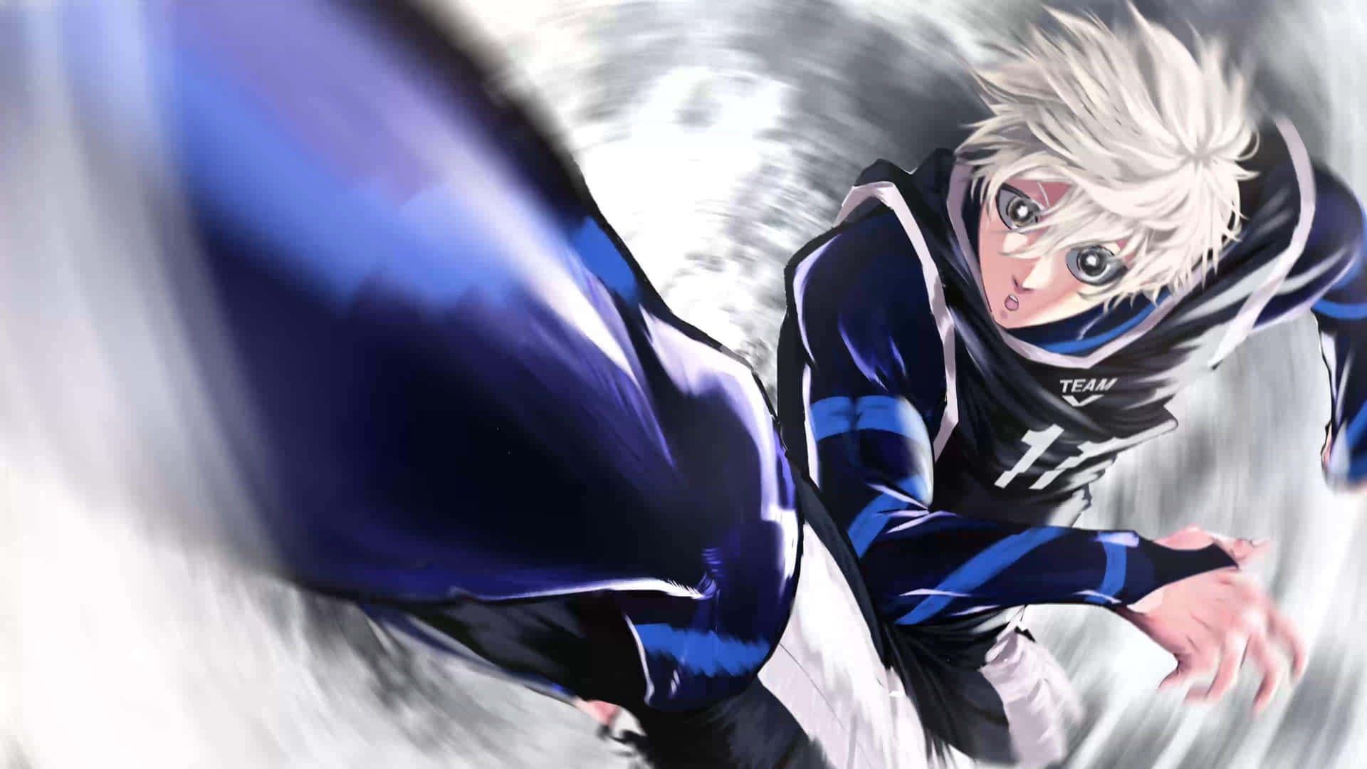 1920x1080 Blue Lock Anime Action Shot Wallpaper