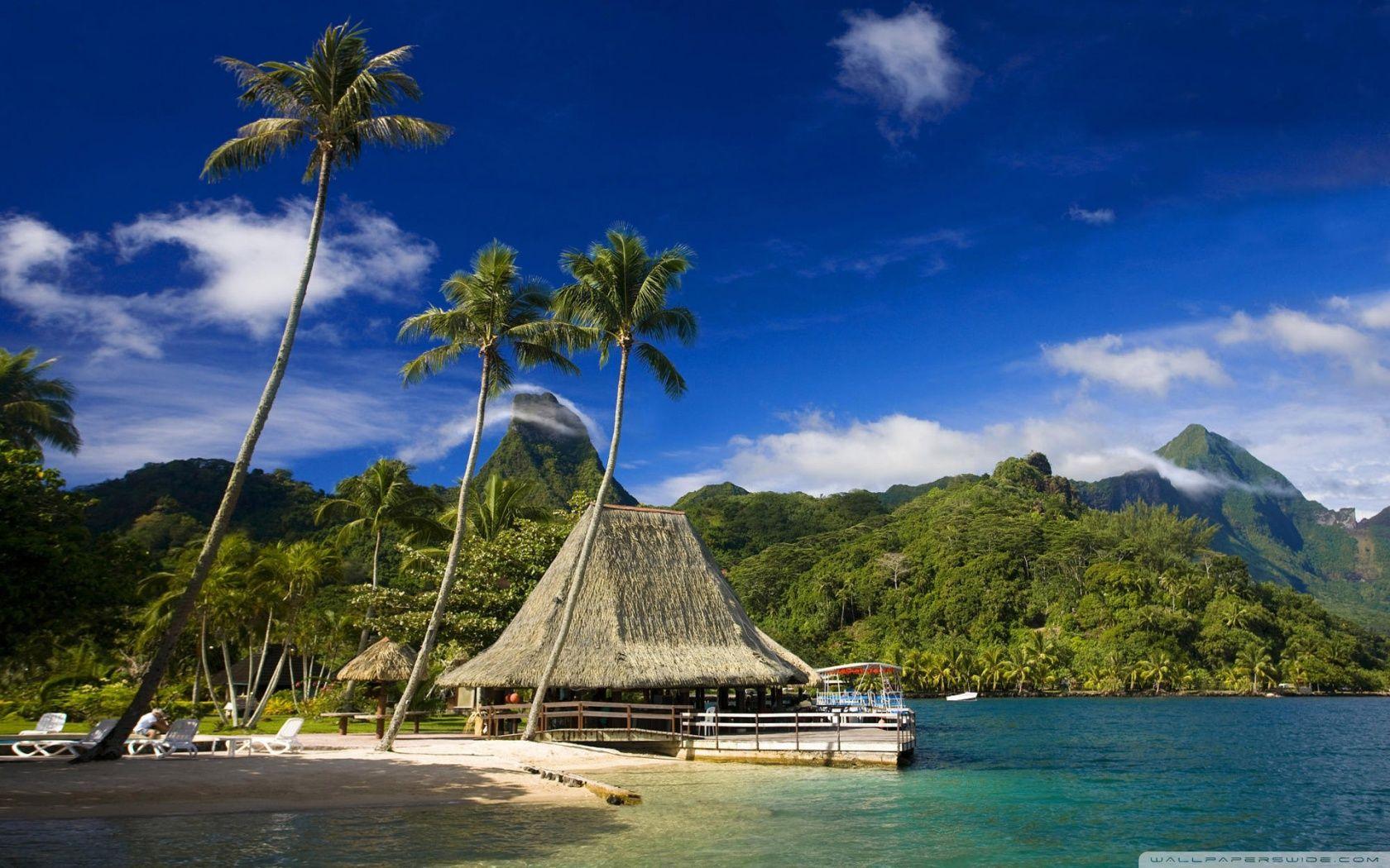 1680x1050 Tahiti Island ❤ 4K HD Desktop Wallpaper for 4K Ultra HD TV • Wide