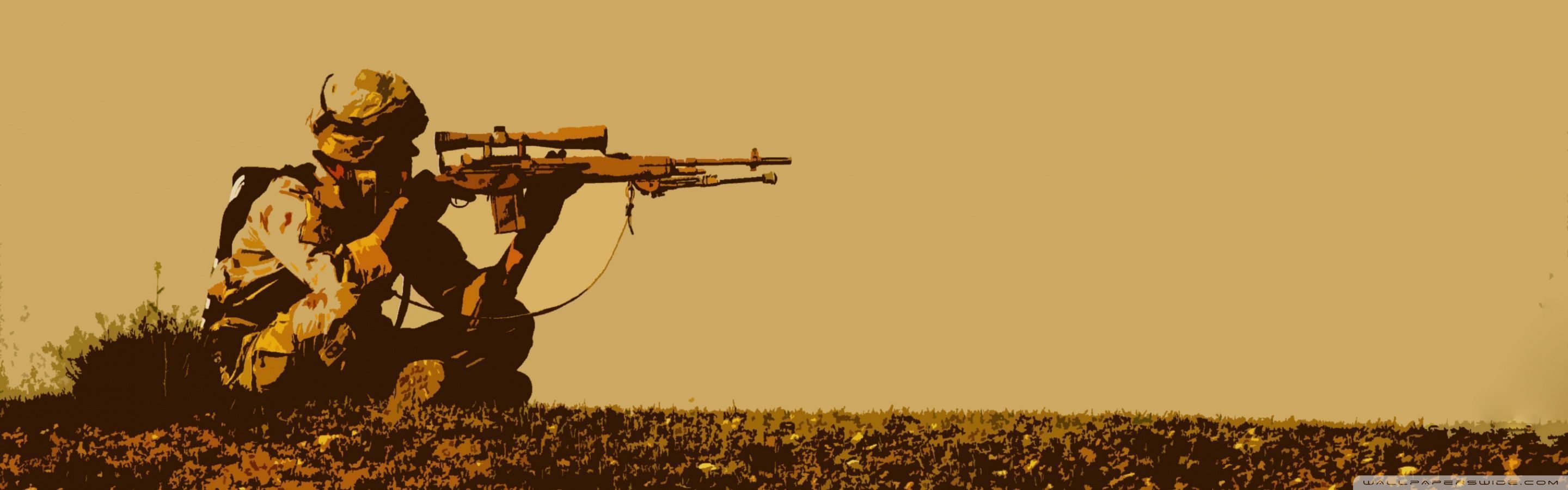 2880x900 Us Army Soldier Ultra HD Wallpaper