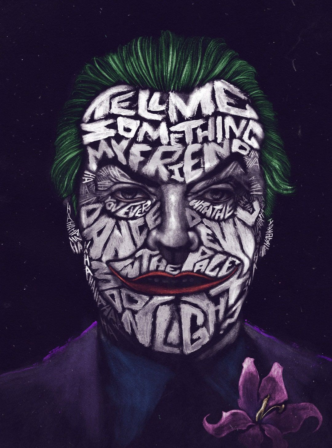 1080x1457 Joker 1989 Typographic Portrait