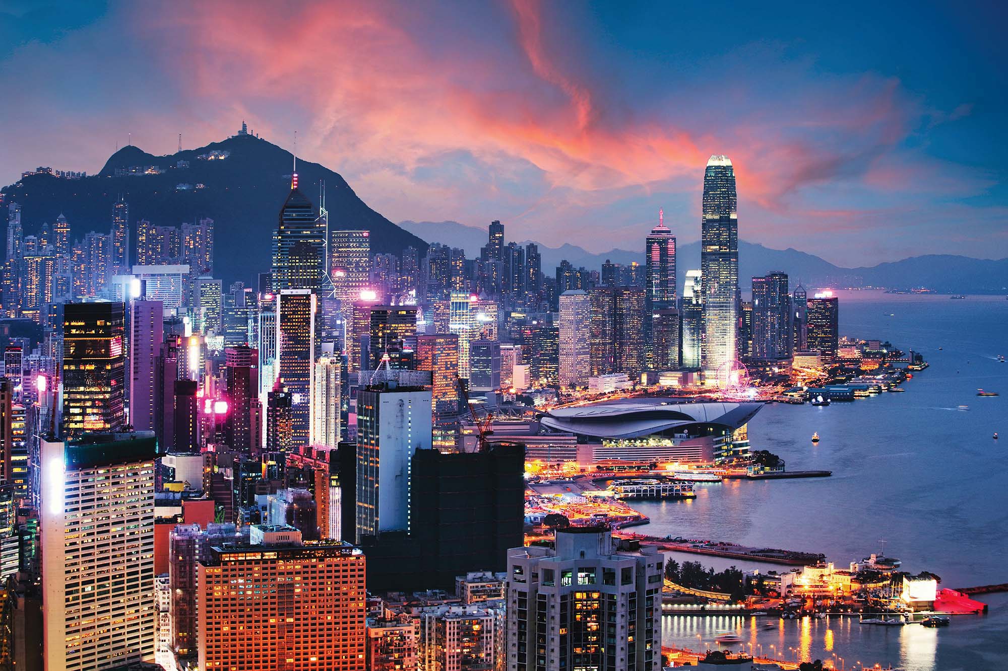 2000x1333 Hong Kong China Victoria Harbour