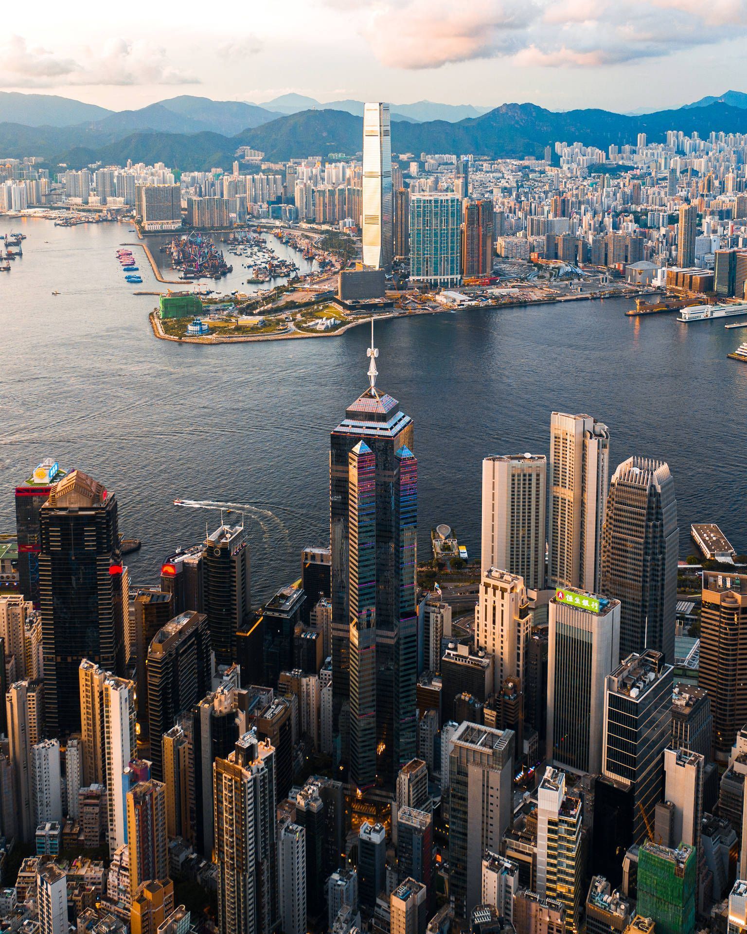 1536x1920 Download Hong Kong Victoria Harbour At