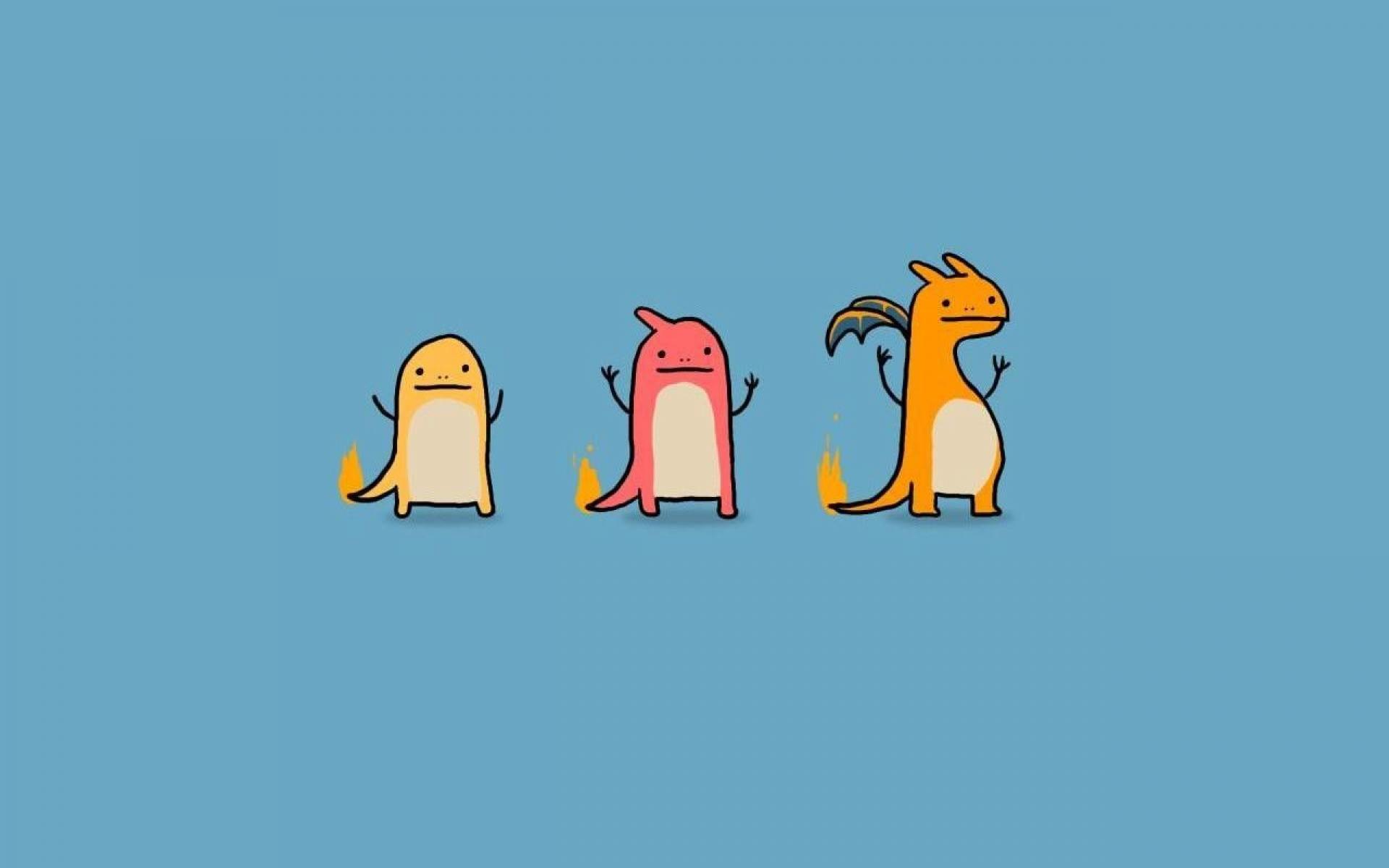 1920x1200 Bulbasaur Charmander Squirtle Wallpaper Minimal