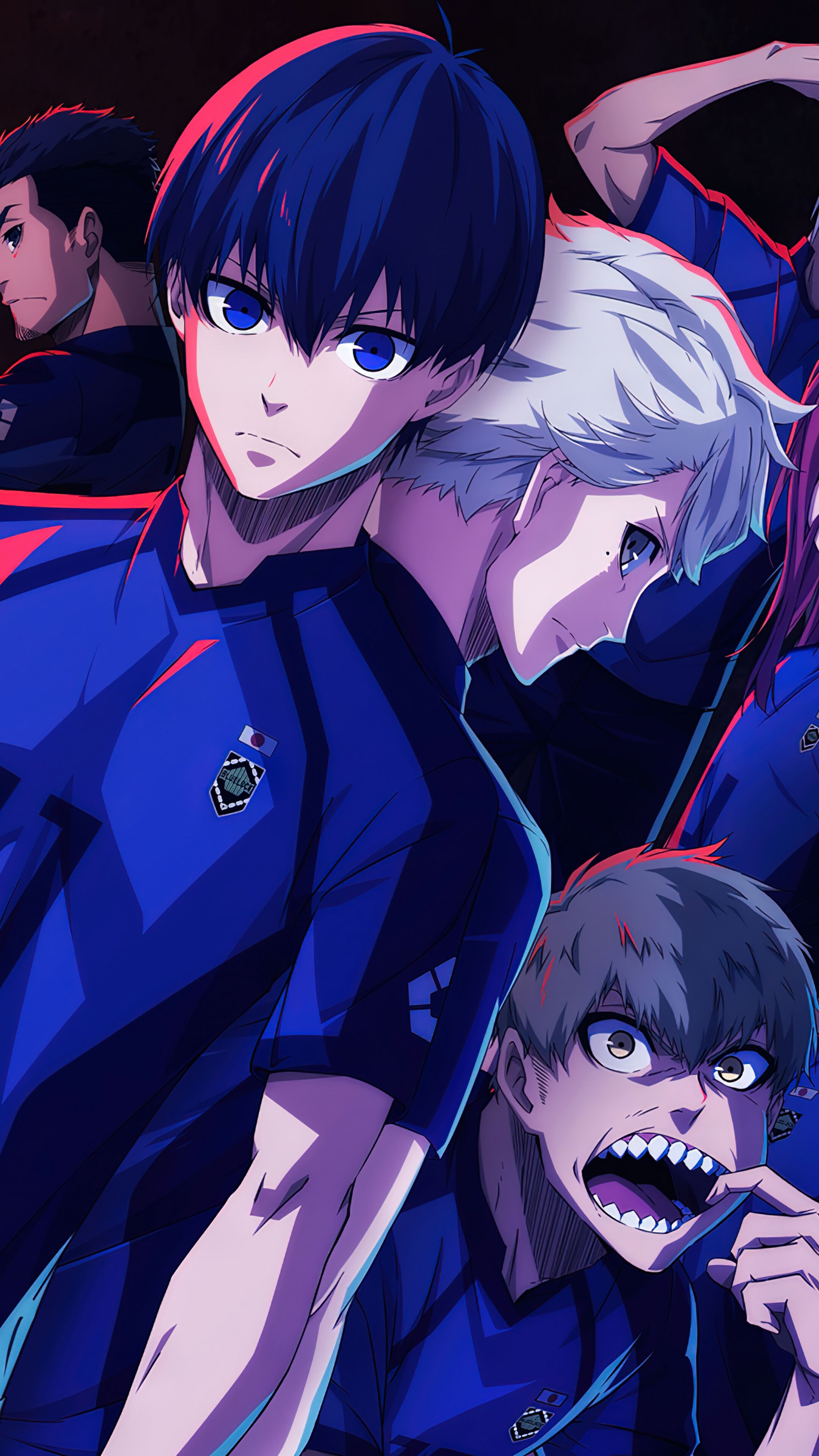 2160x3840 Blue Lock Anime Characters 4K Wallpaper