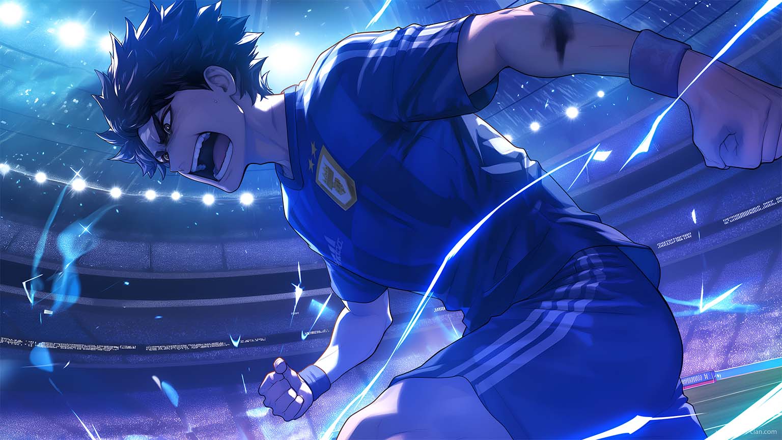 1536x864 Blue Lock Ryusei Stadium PC Wallpaper 4K Lock Wallpaper