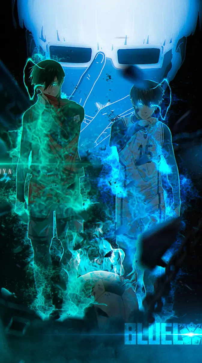 673x1206 Blue lock wallpaper