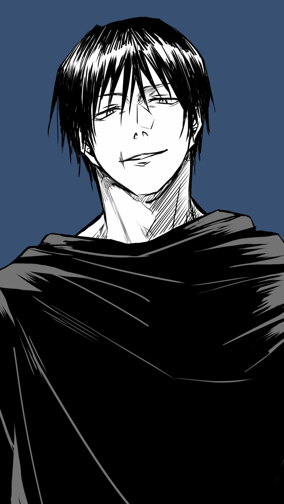 1080x1920 Toji Fushiguro Wallpaper 4K, Minimal art, Jujutsu Kaisen