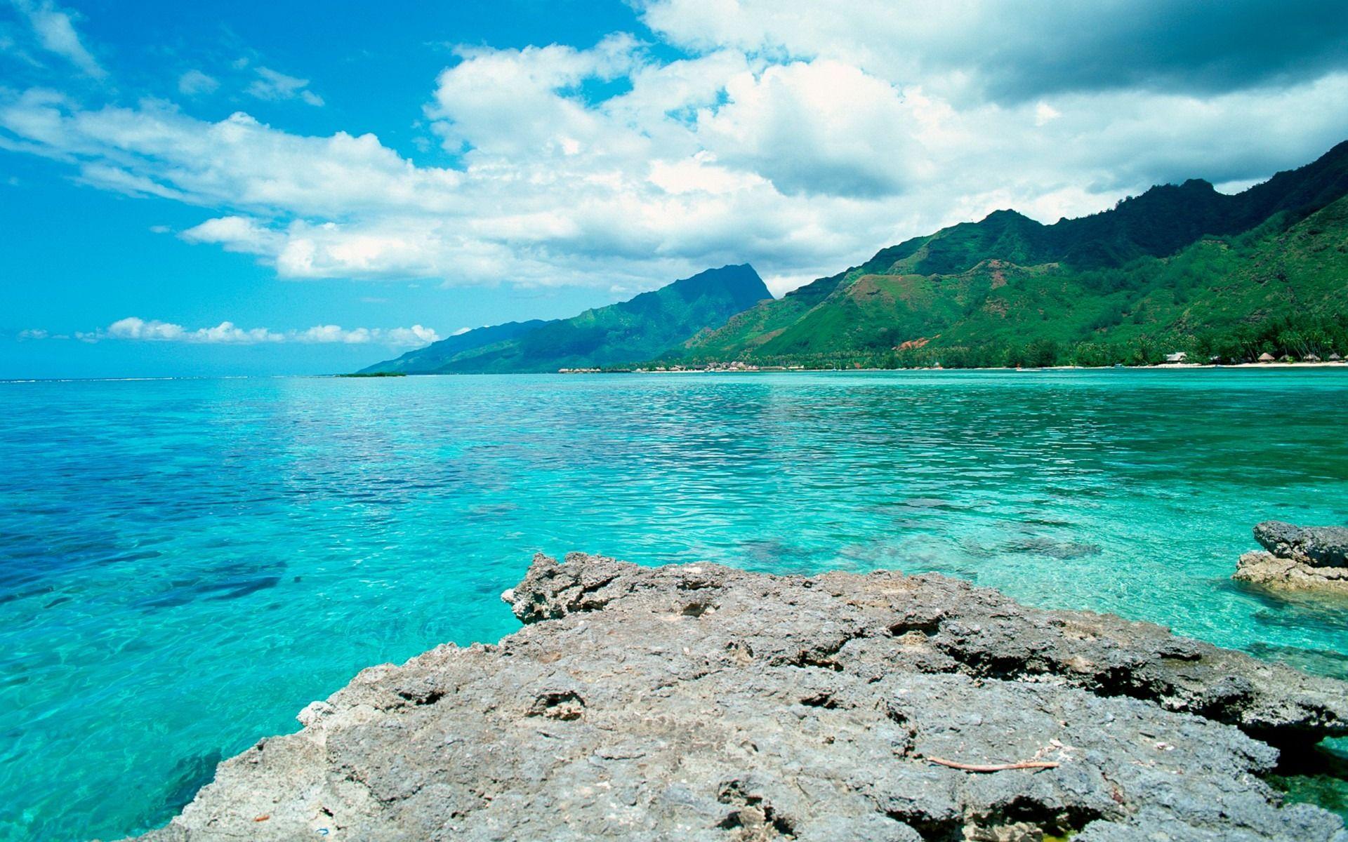 1920x1200 Tahiti Clear Water Wallpaper 1920x1200