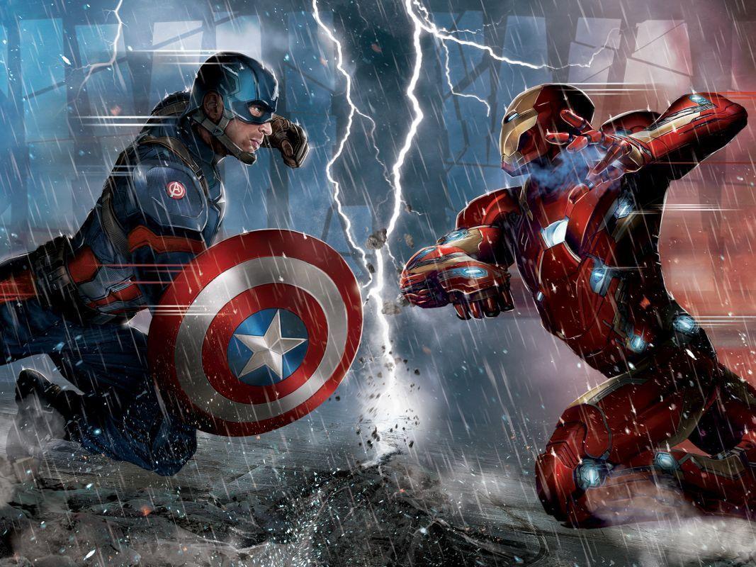 1067x800 XXL Photo Wallpaper Marvel Avenger Captain America Mural