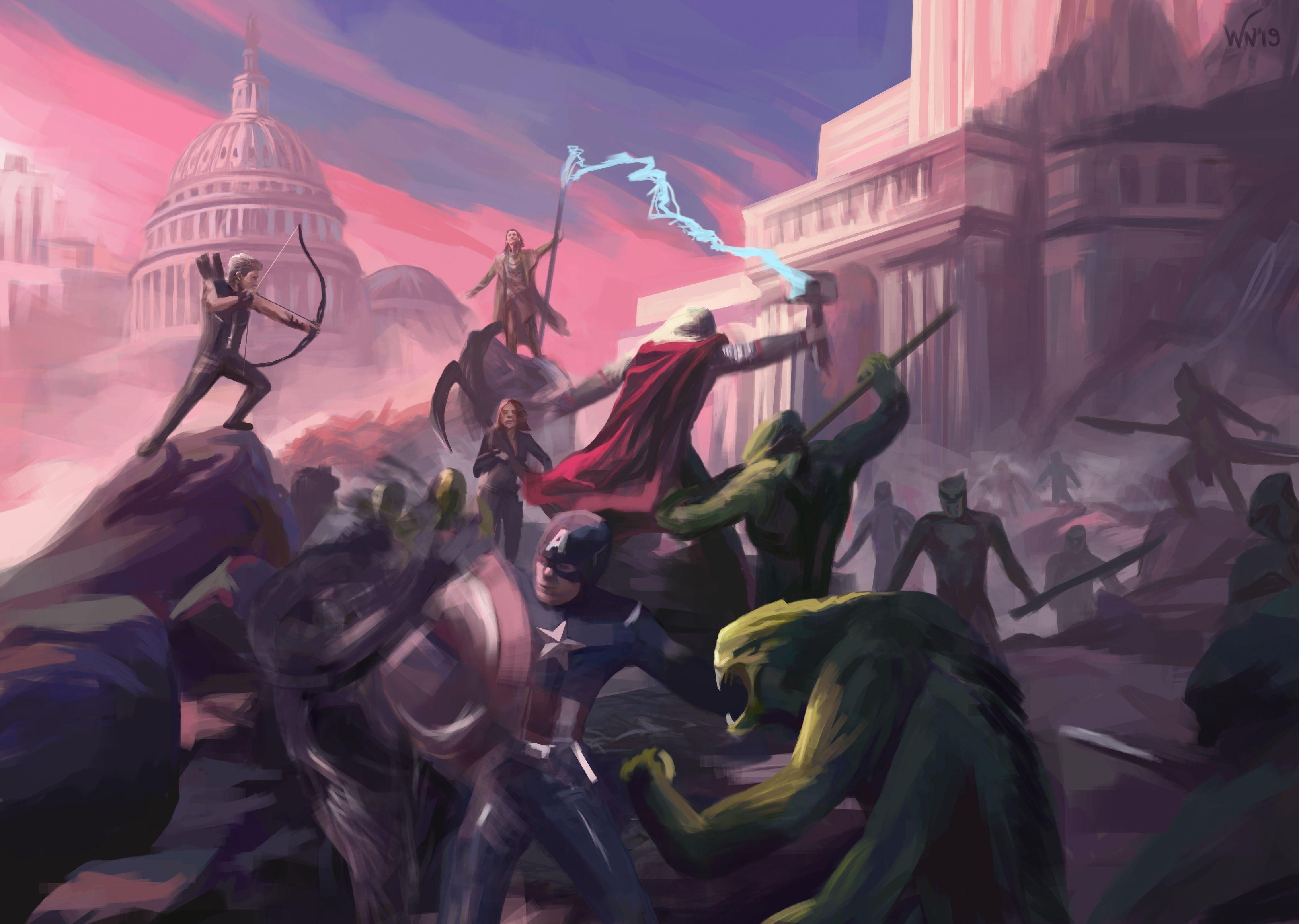3264x2323 Avengers Loki Marvel Fan Art, HD Superheroes, 4k Wallpaper