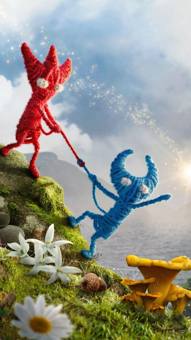 750x1334 Download 750x1334 wallpaper unravel yarn, video game