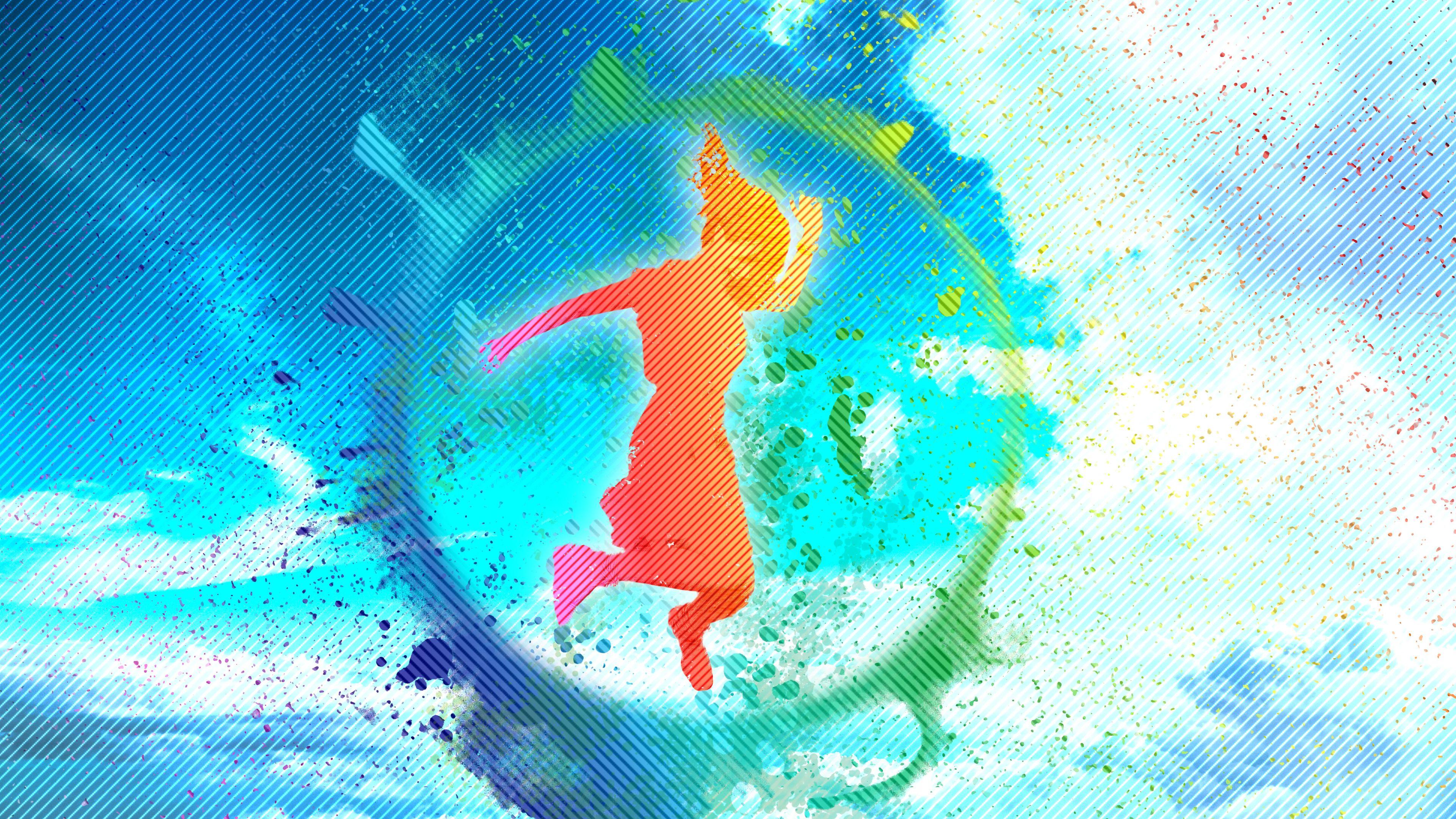 3840x2160 Wallpaper 4k Artistic Woman Background Rainbow Colorful Sky