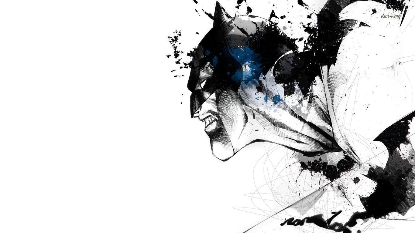 1366x768 Batman artwork wallpaper wallpaper