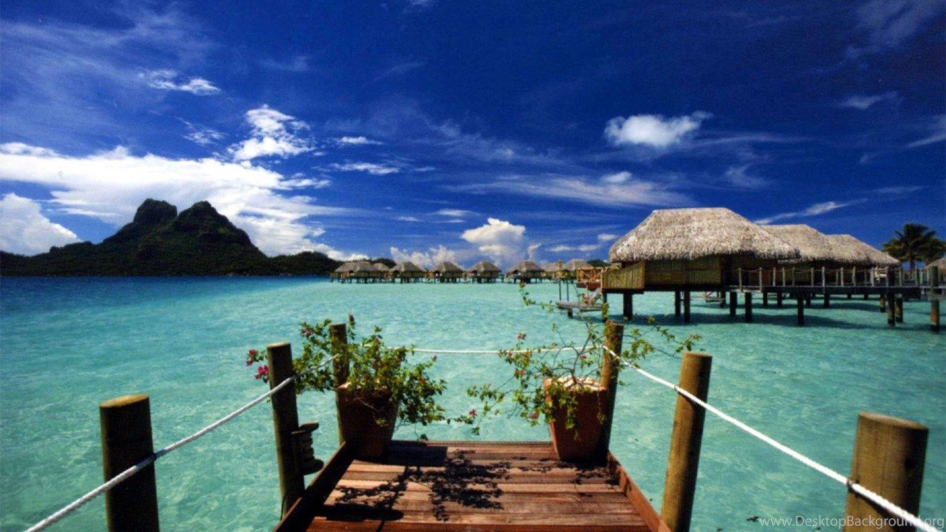 1366x768 Travelling Background, 598720 Tahiti Wallpaper, By Justin Bruno