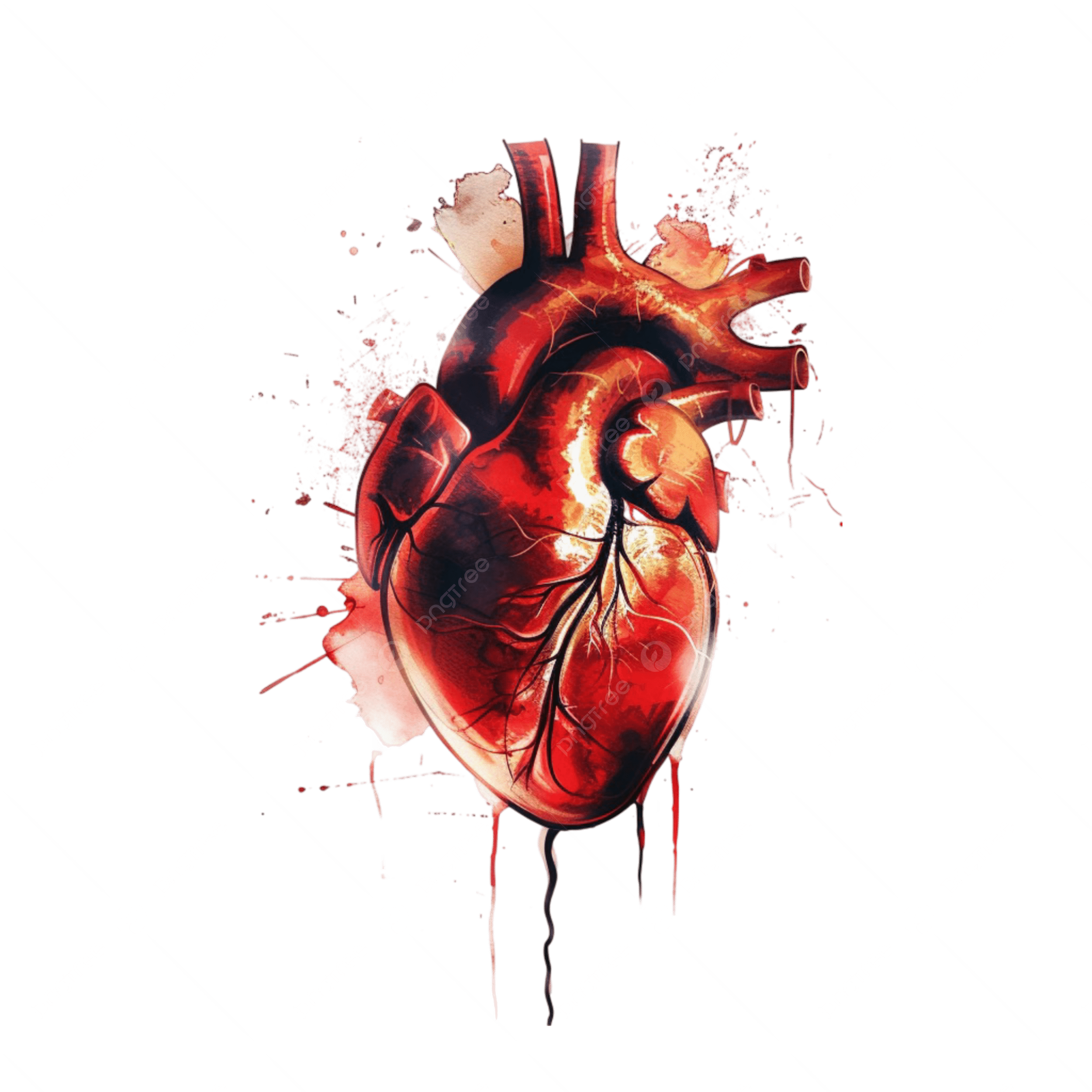2500x2500 Human Heart, Cardiovascular System