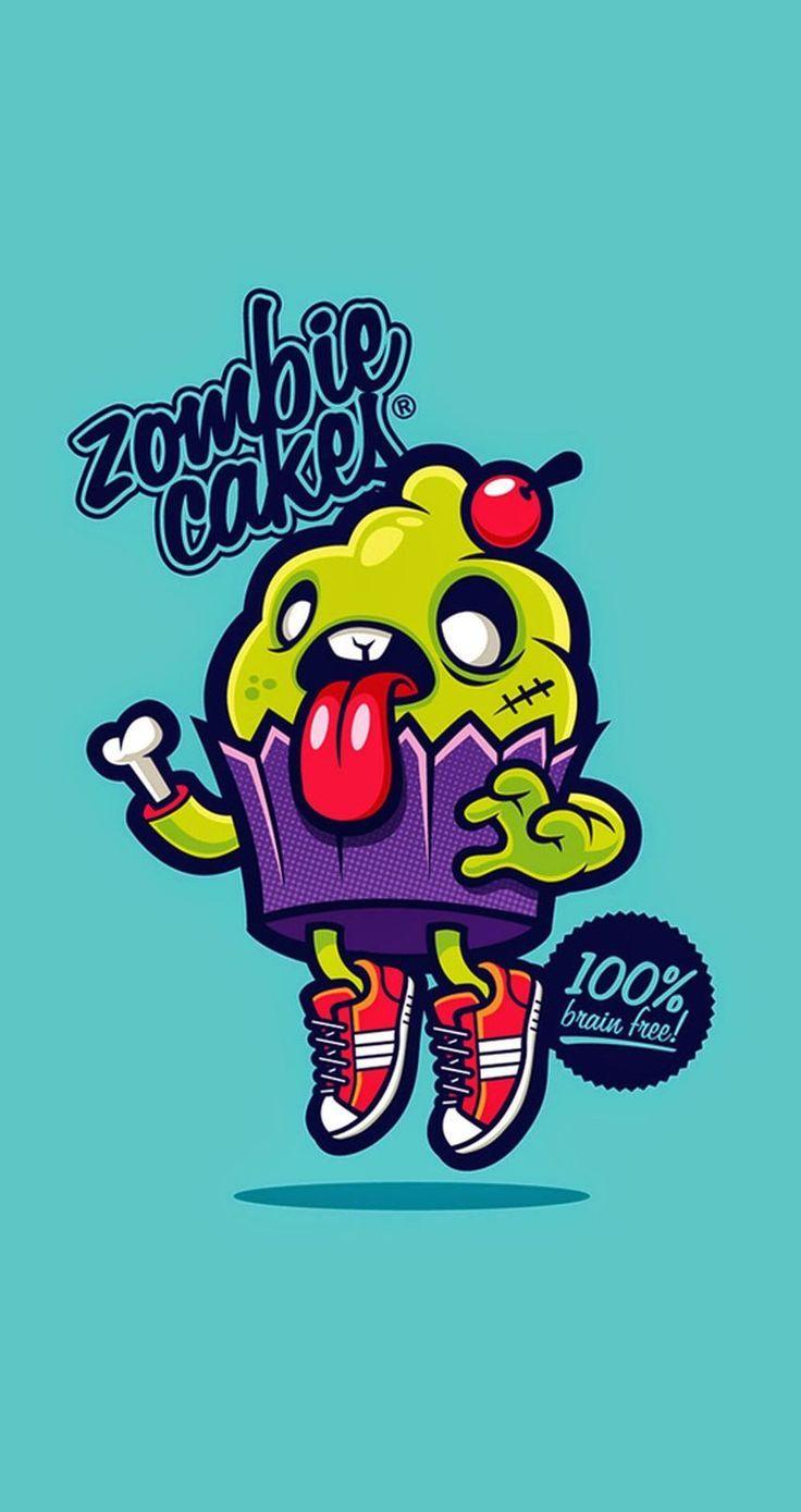 736x1389 Cute Zombie Wallpaper