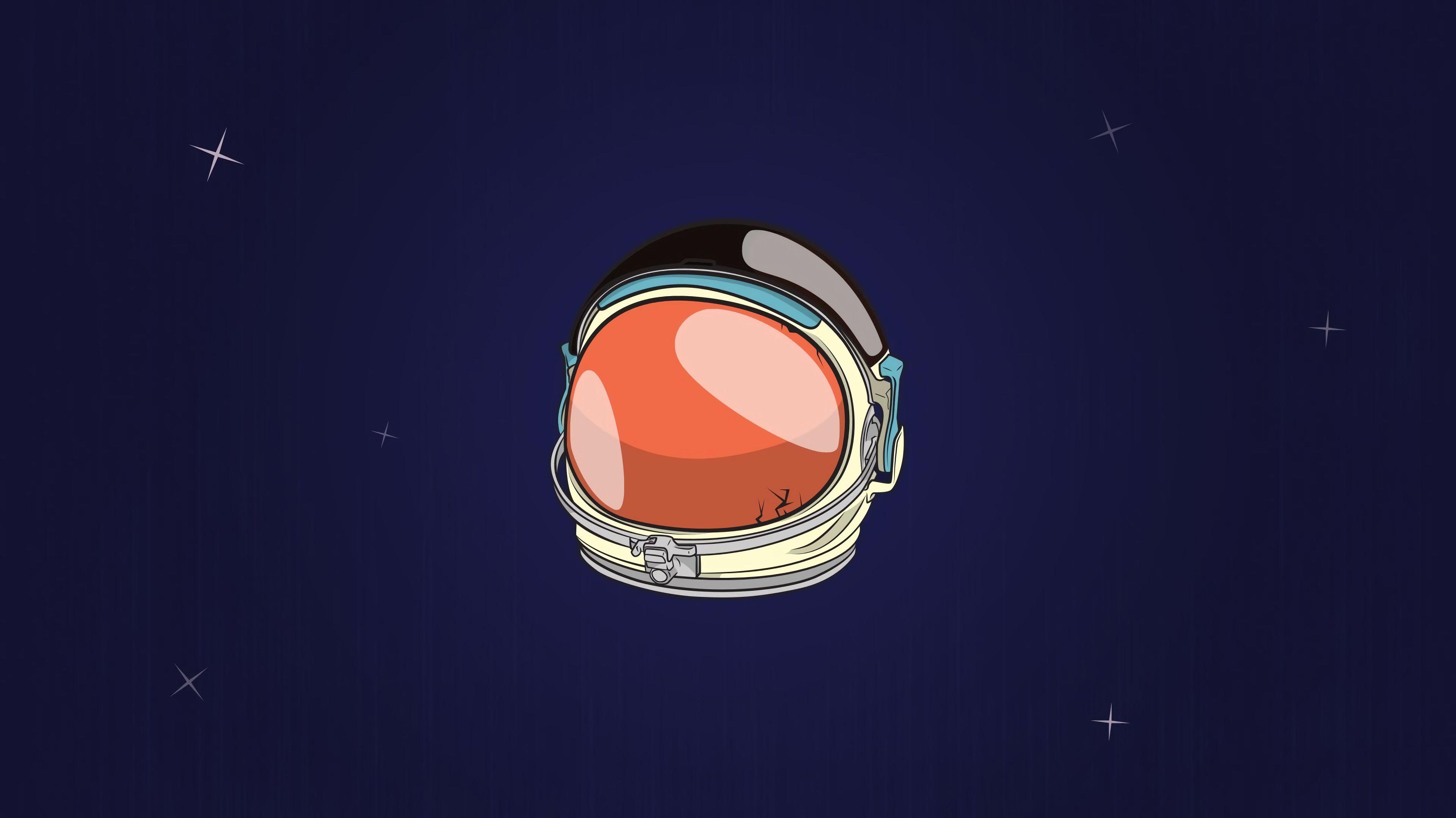 3840x2160 Astronaut Helmet Minimal 4k iPhone XS MAX HD 4k