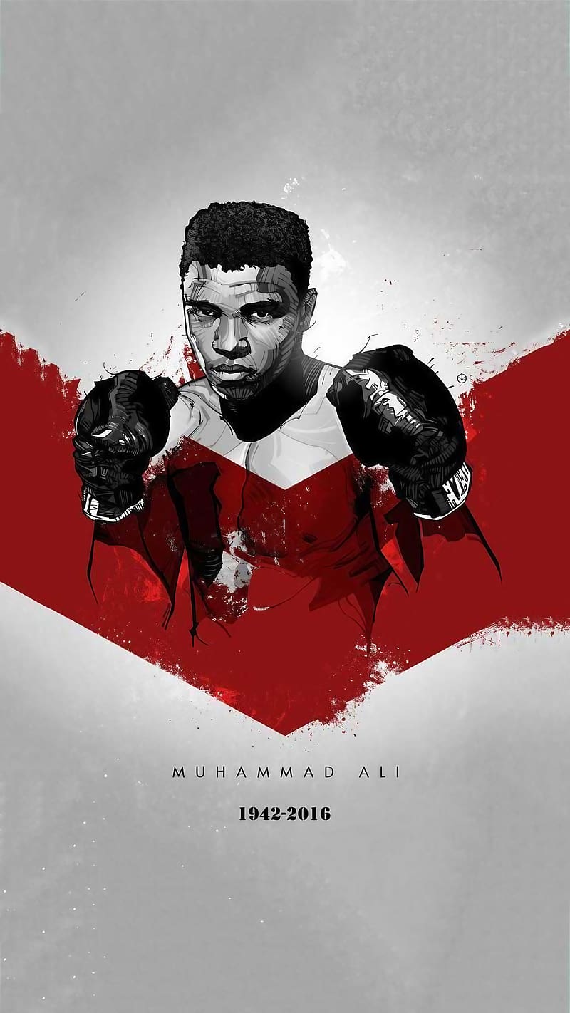 800x1422 Muhammad Ali, Ali illustration, boxer