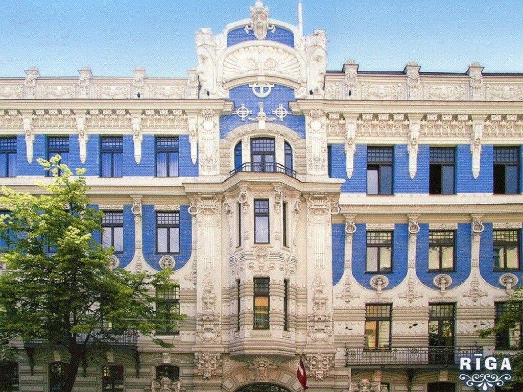1024x768 Period Tag wallpaper: Riga Latvia Art Nouveau Builings Period Style