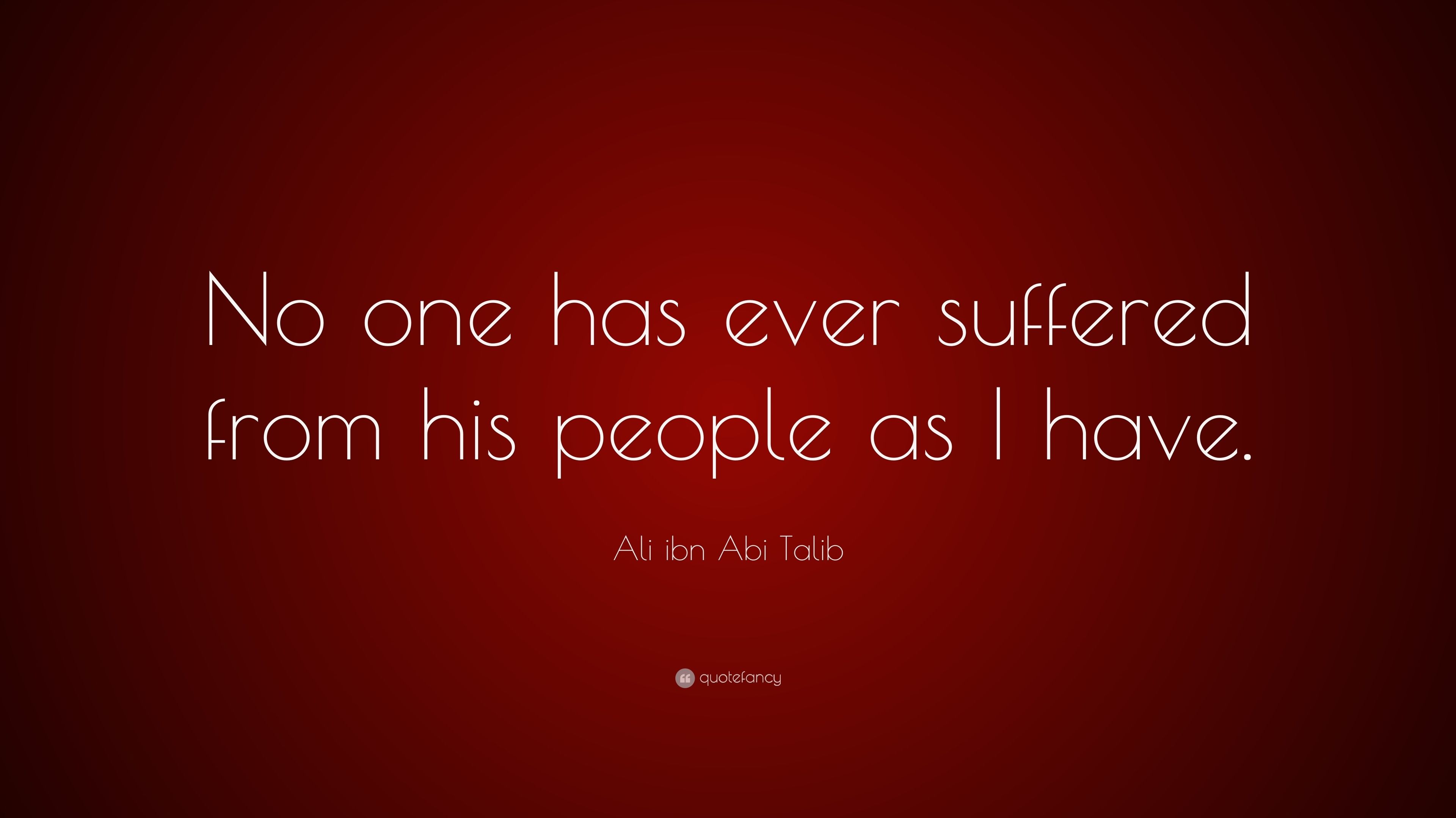 3840x2160 Ali ibn Abi Talib Quote: “No one has