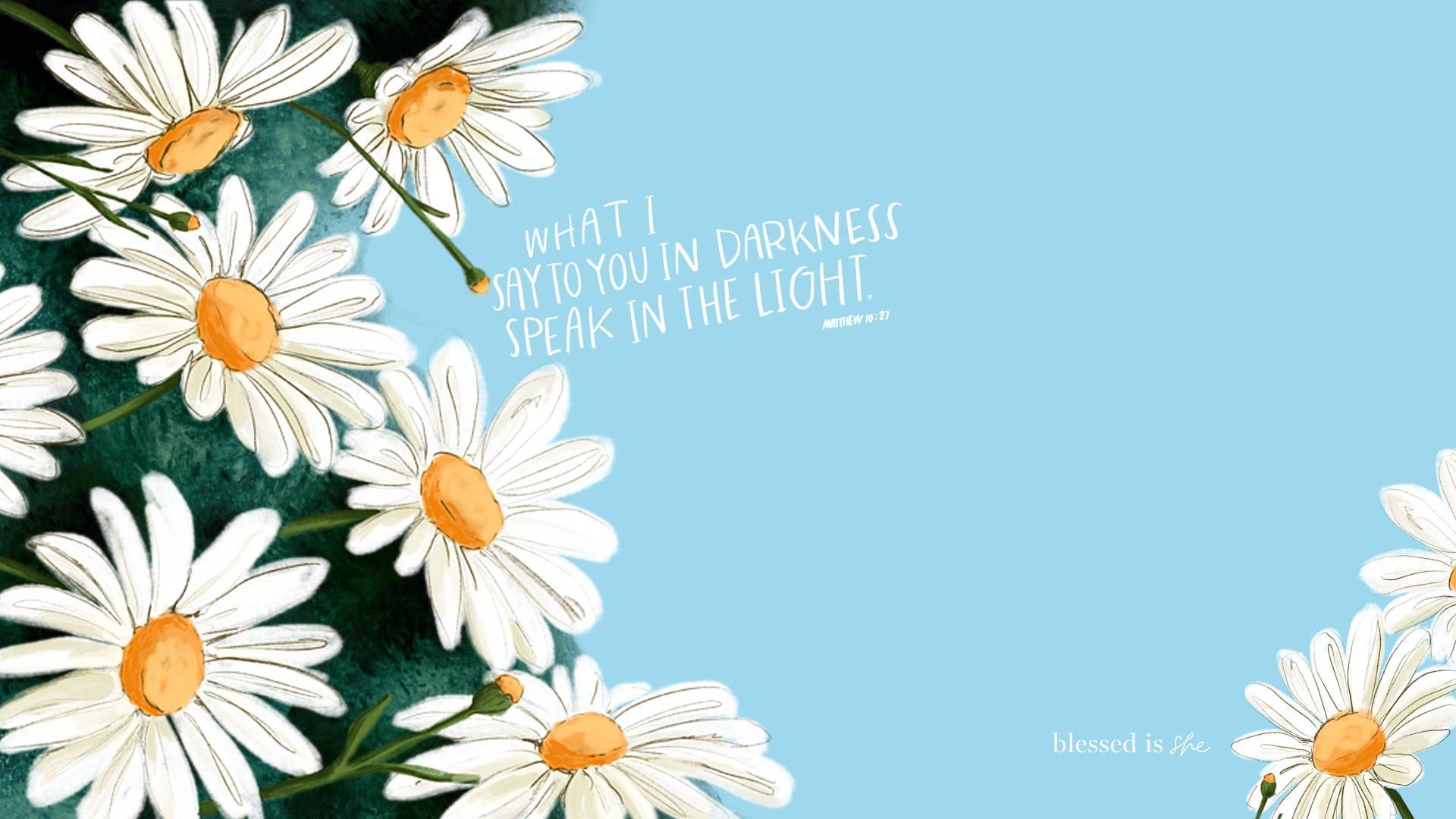 1920x1080 Inspiring Quote Spring Aesthetic