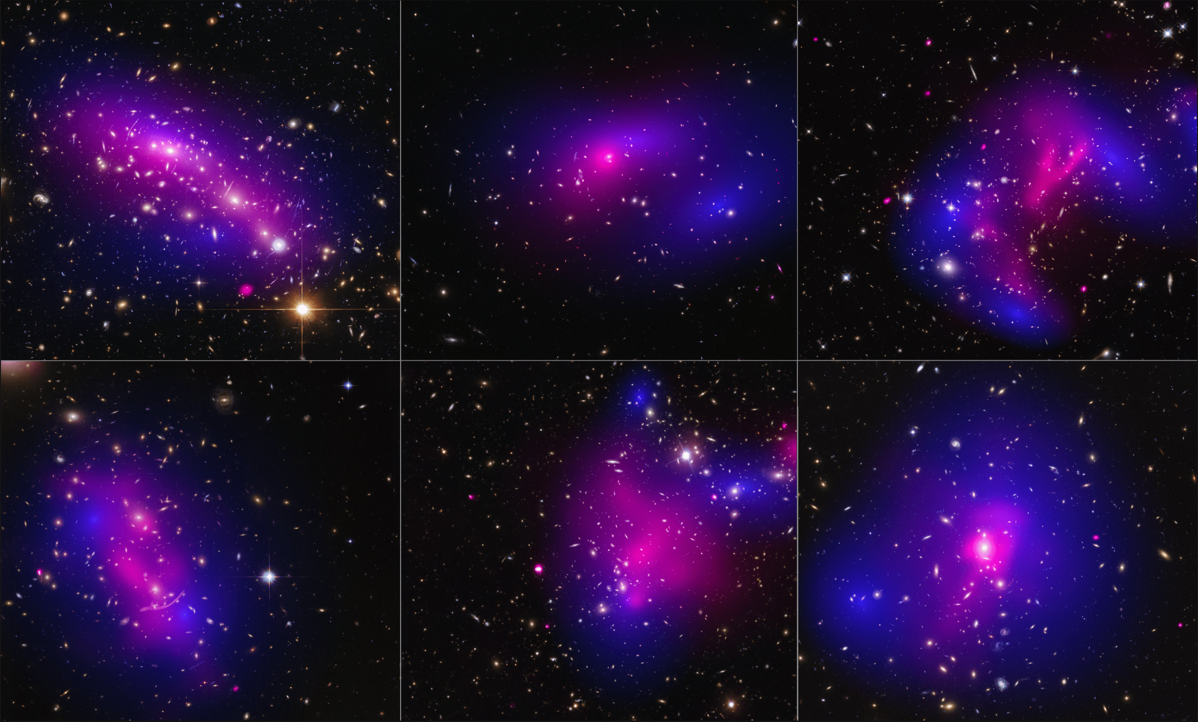 2431x1465 NASA's Hubble, Chandra Find Clues that May Help Identify Dark