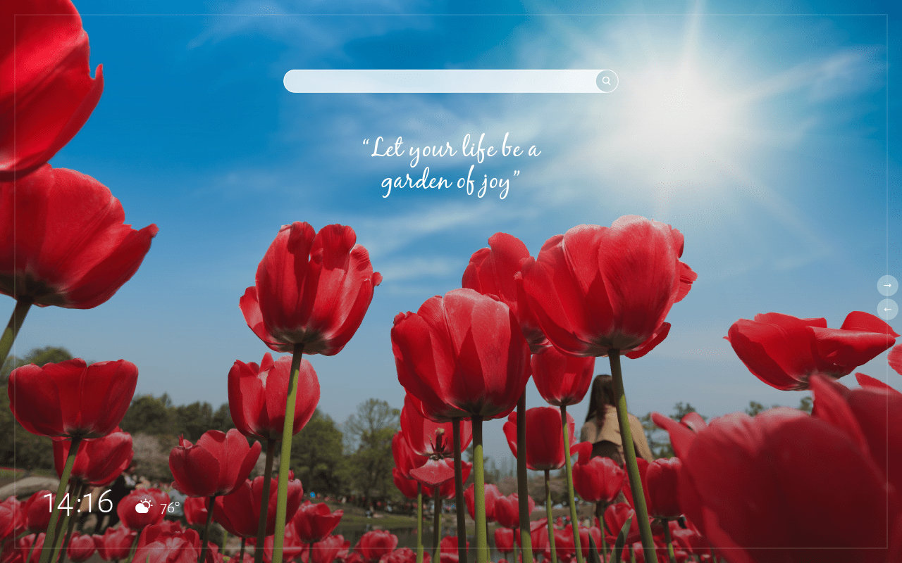 1280x800 Floral Quotes Wallpaper New Tab