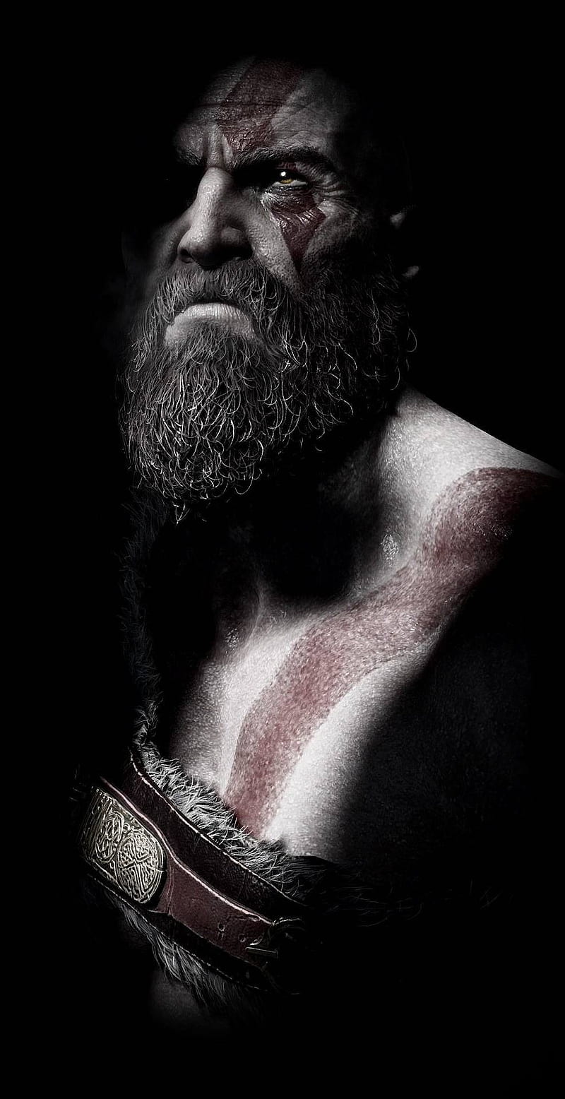 800x1556 Kratos, amoled, black, dark, gaming, god, gow, playstation, ps HD phone wallpaper
