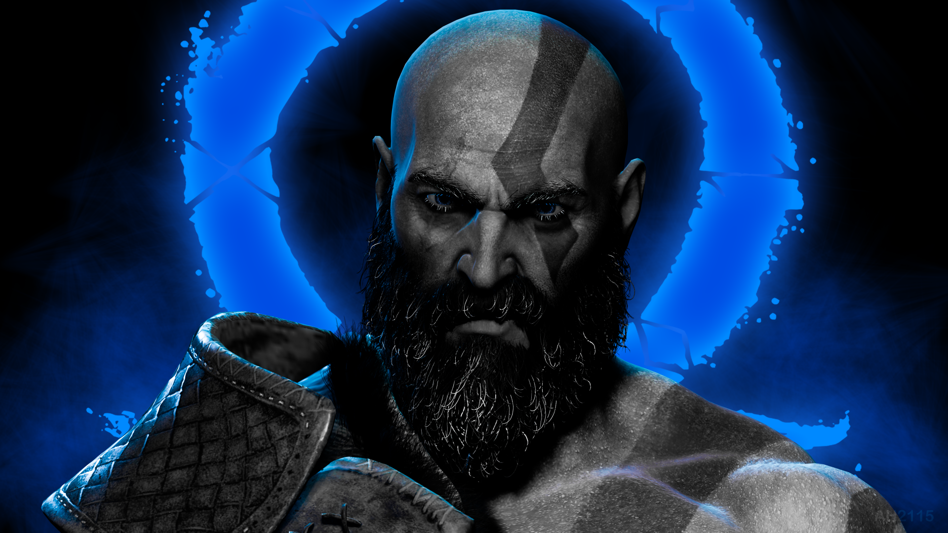 1920x1080 God of War Ragnarök Wallpaper 4K, Kratos, Dark background