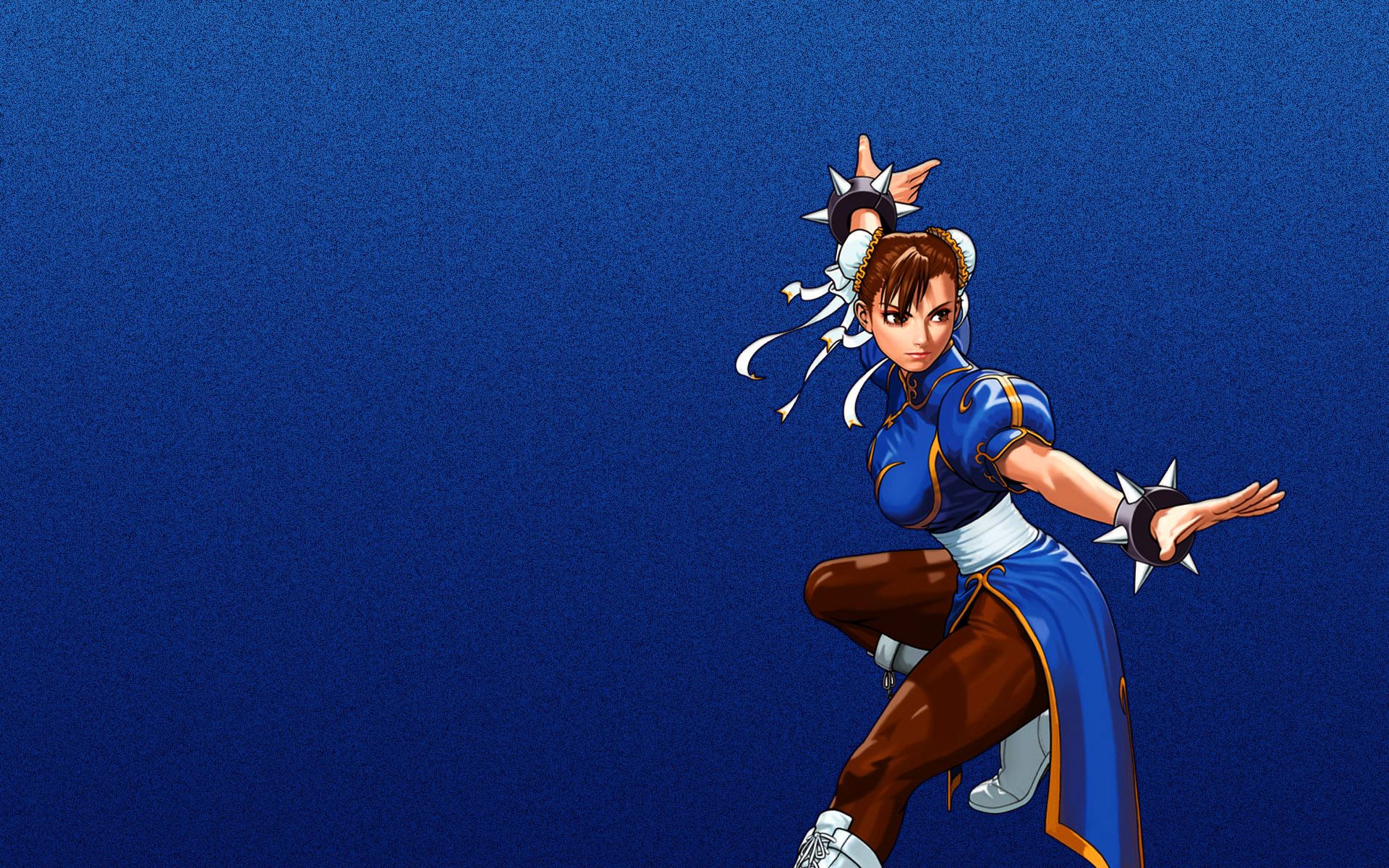 1920x1200 Wallpaper girl, blue, street fighter