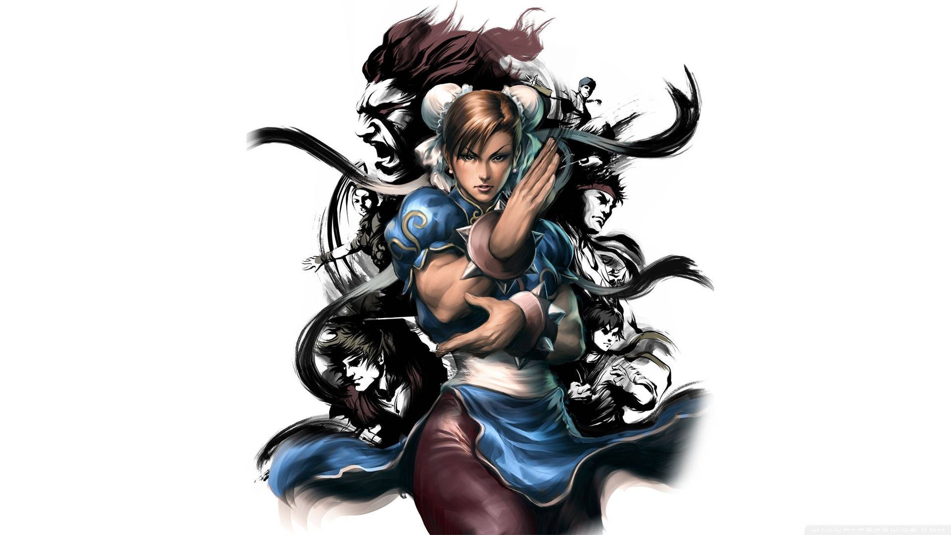 1920x1080 Street Fighter Chun Li Minimalist